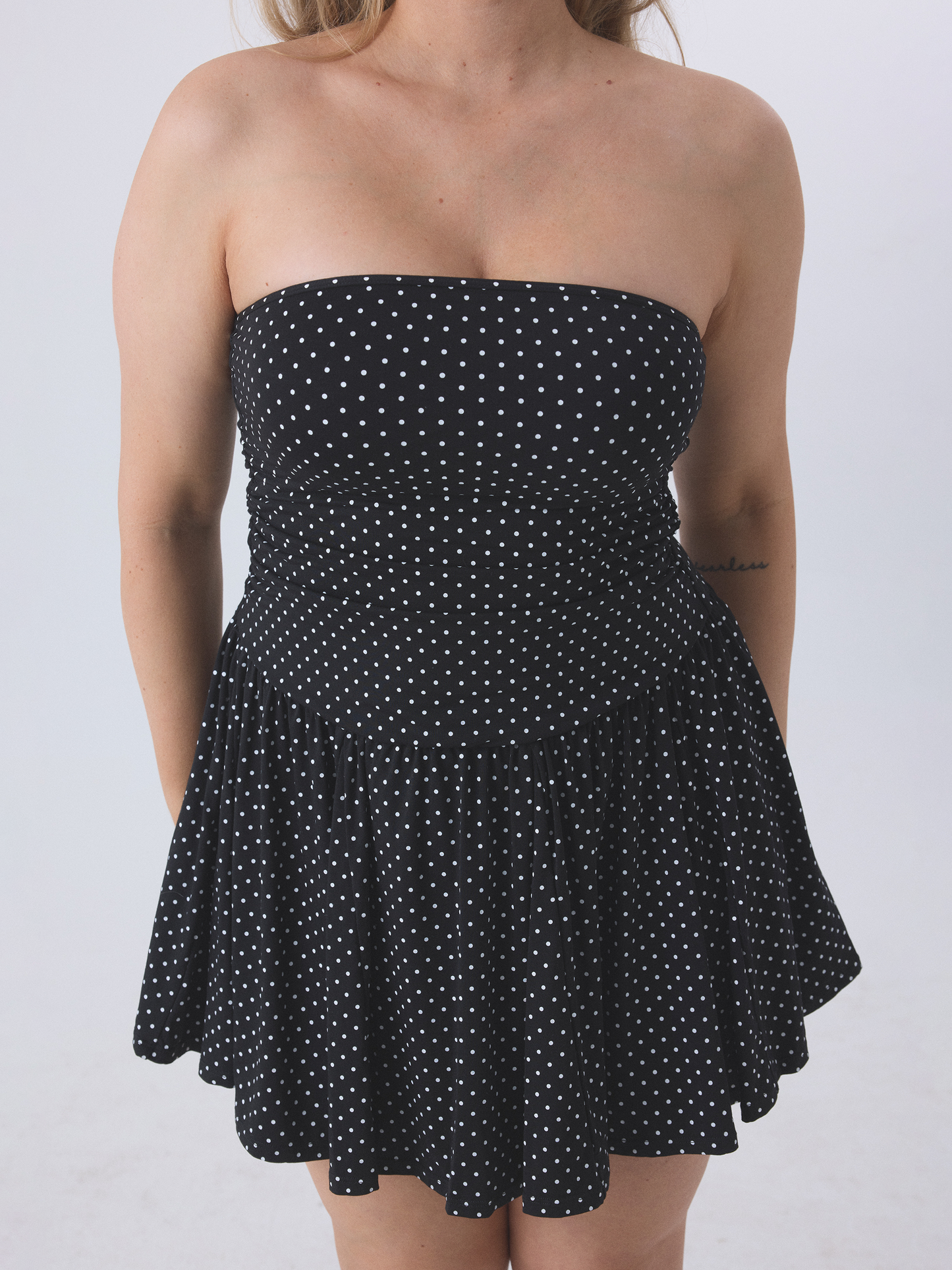 --Black and White Polka Dot
