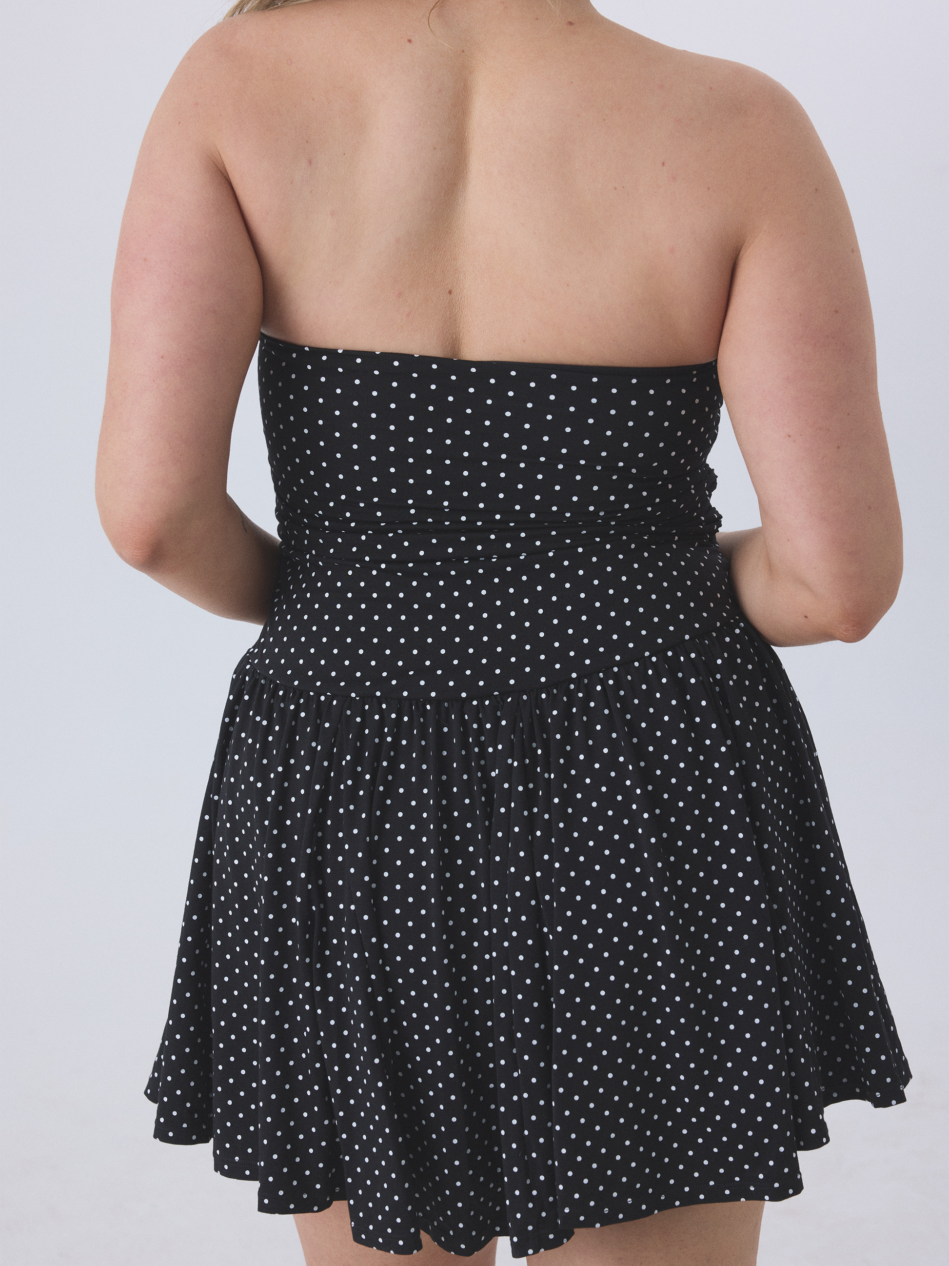 --Black and White Polka Dot