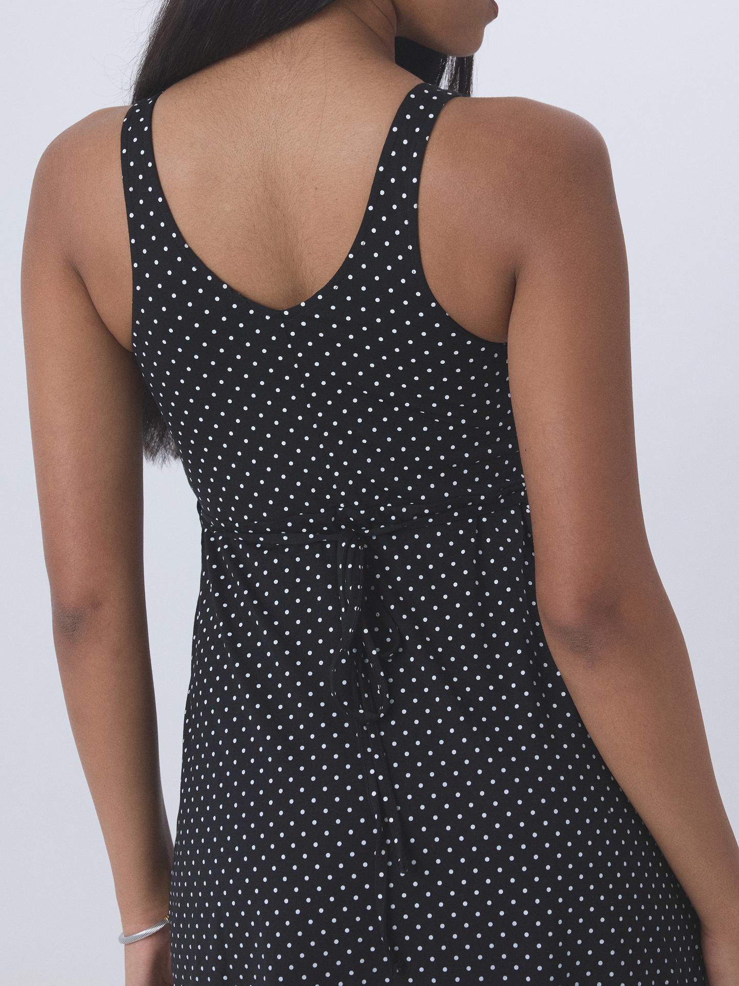 --Black and White Polka Dot