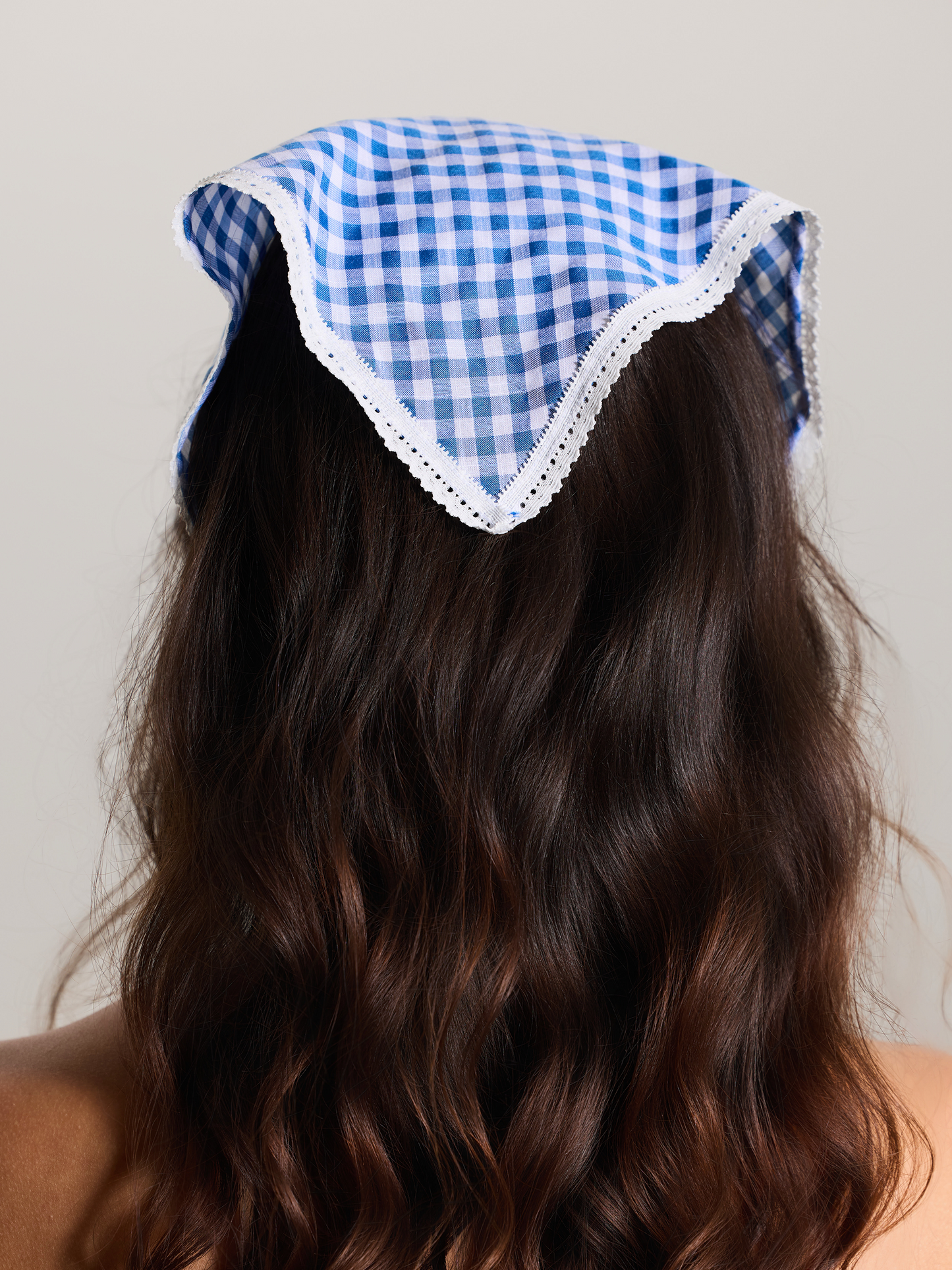 --Blue and White Gingham