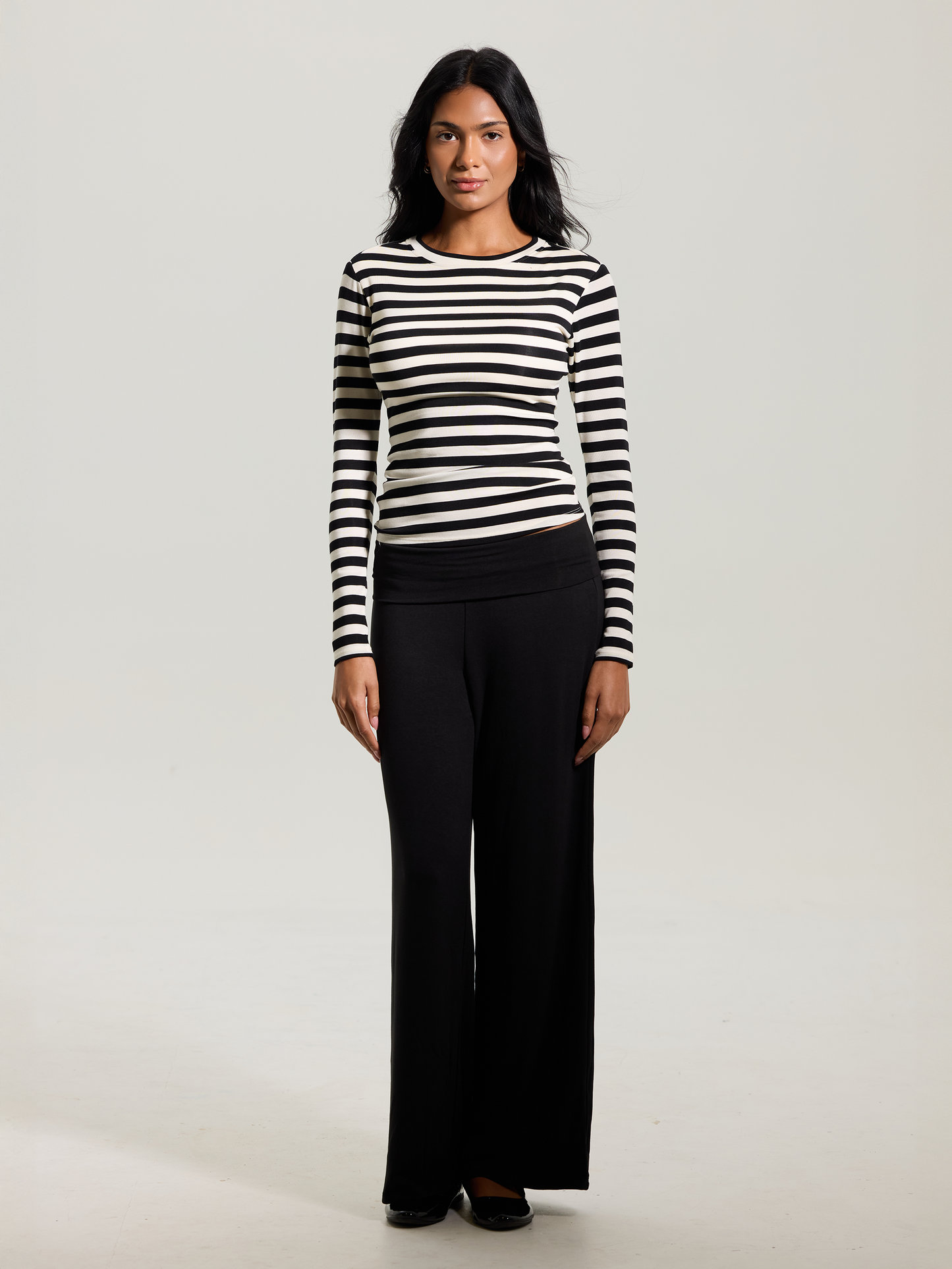 --Black and Cream Stripes