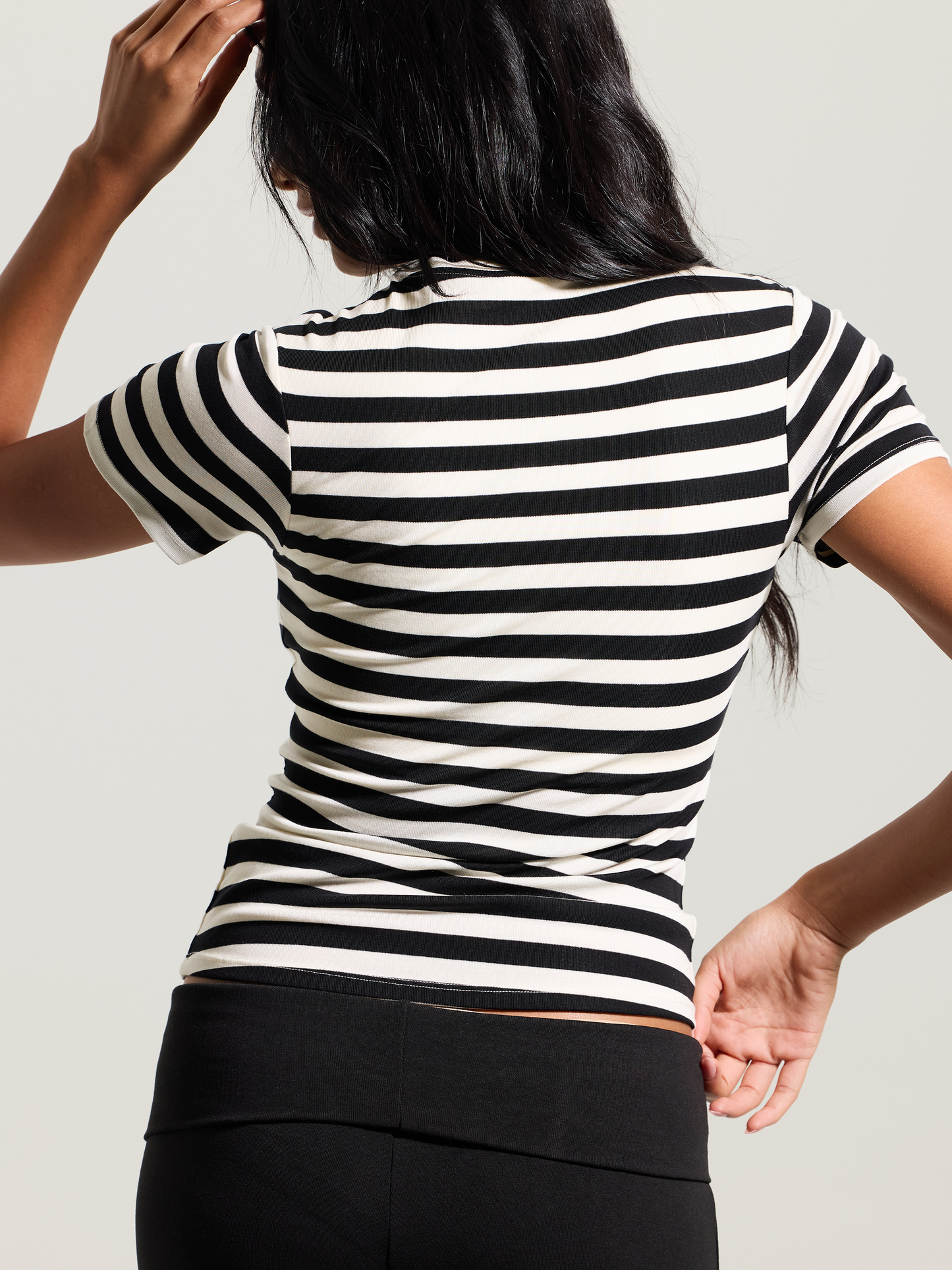 --Black and Cream Stripes