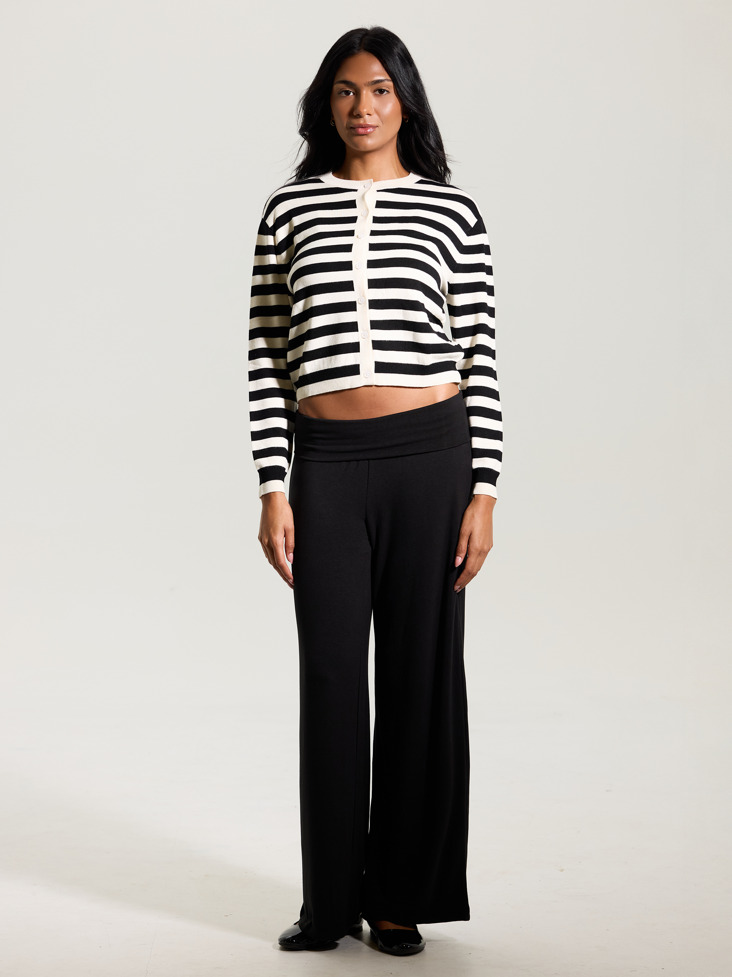 --Black and Cream Stripes