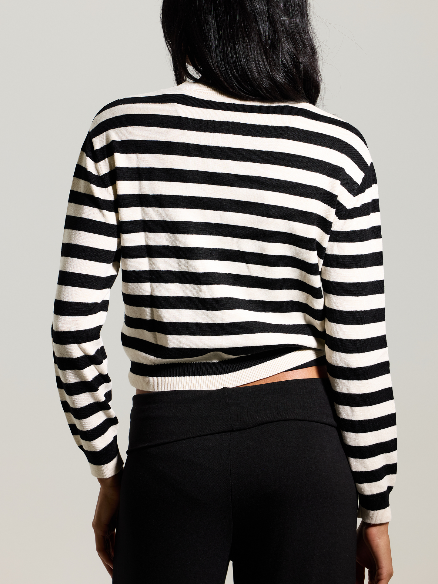 --Black and Cream Stripes