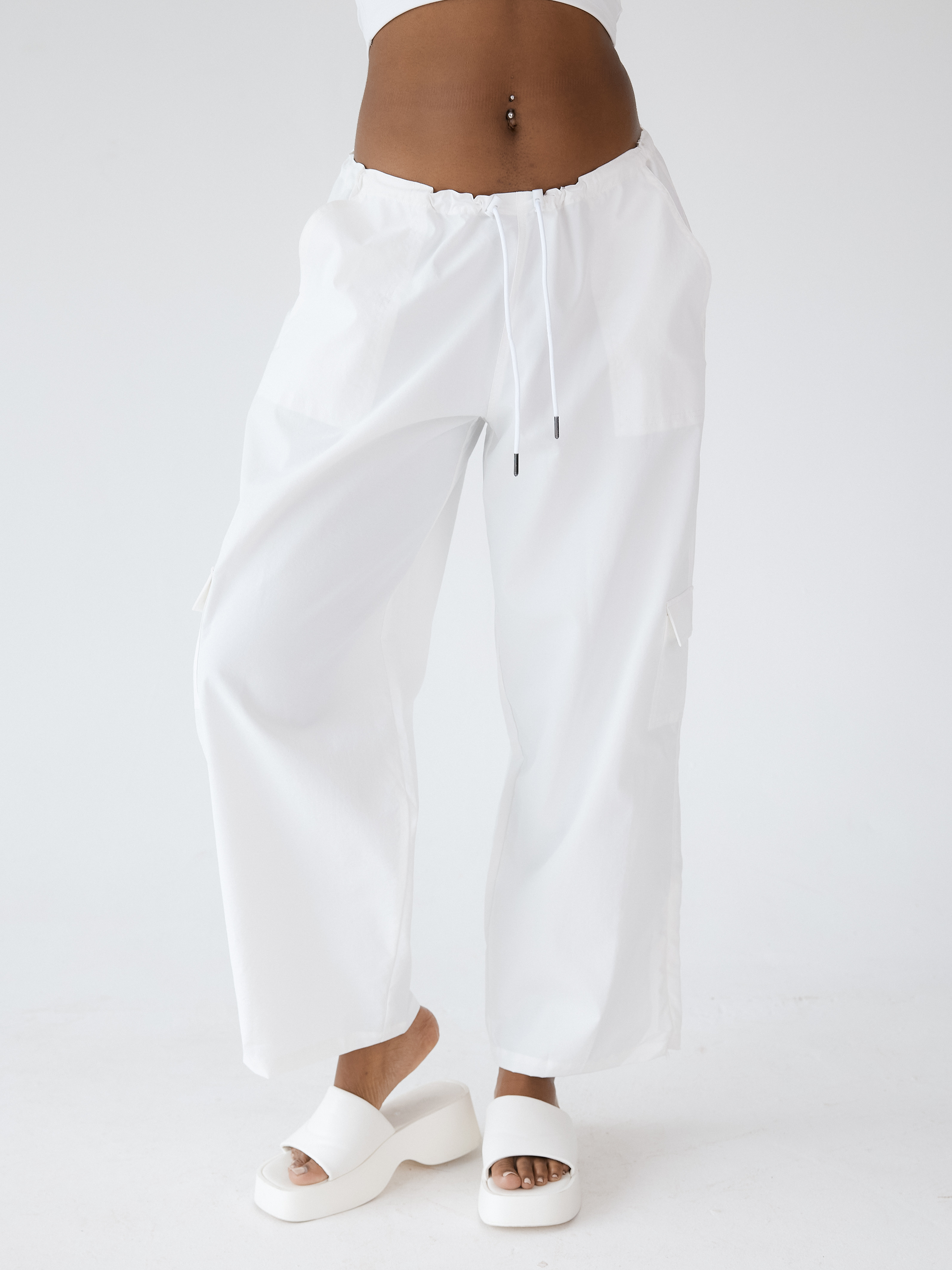 【KOOLOSET】Two-Tuck Parachute String Slacks Parachute Pants – Klassy Network