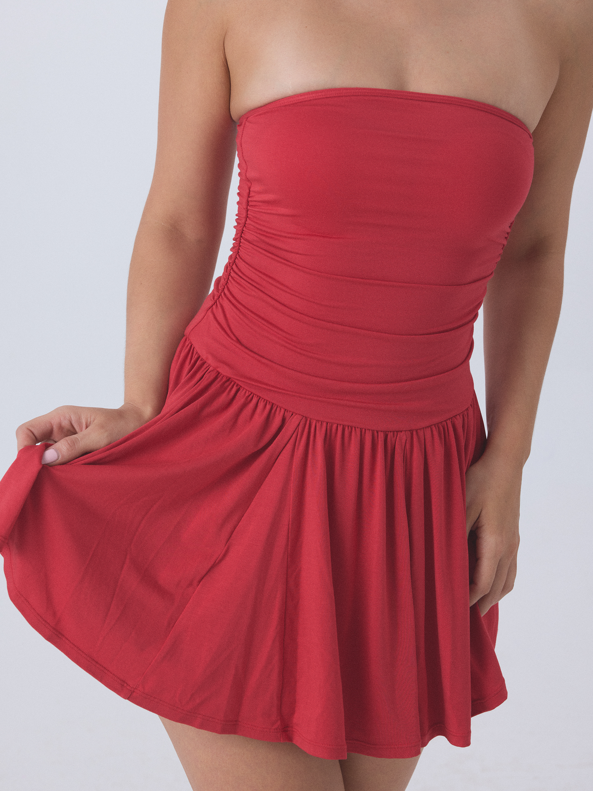 red drop waist mini dress Drop Waist Mini Dress