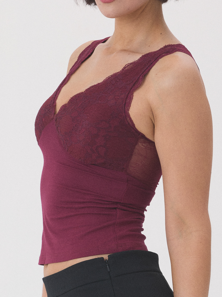 Lace V-Neck Tank