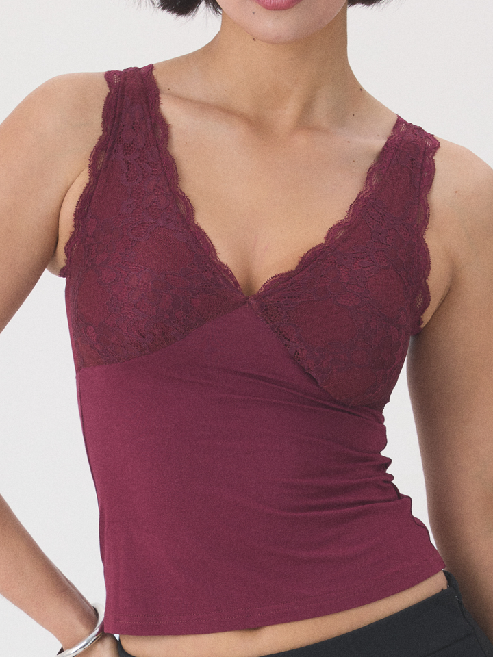 Lace V-Neck Tank