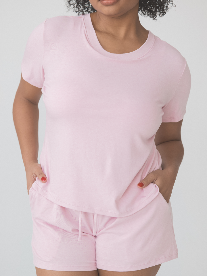 Crew Neck Pajama Short Sleeve