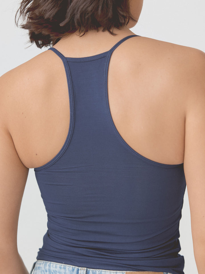 Solid Strappy Racerback Brami