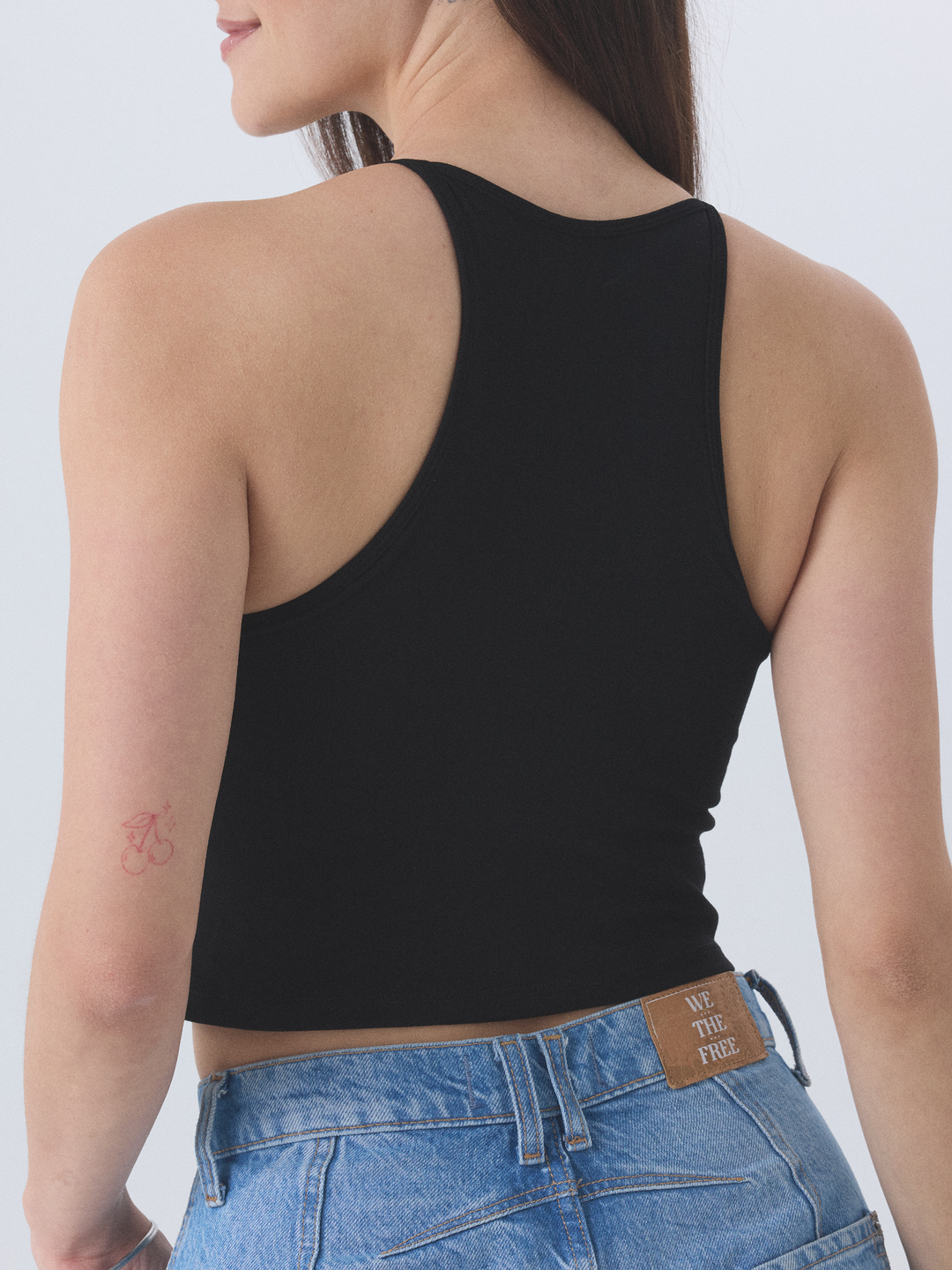 Solid High Neck Crop