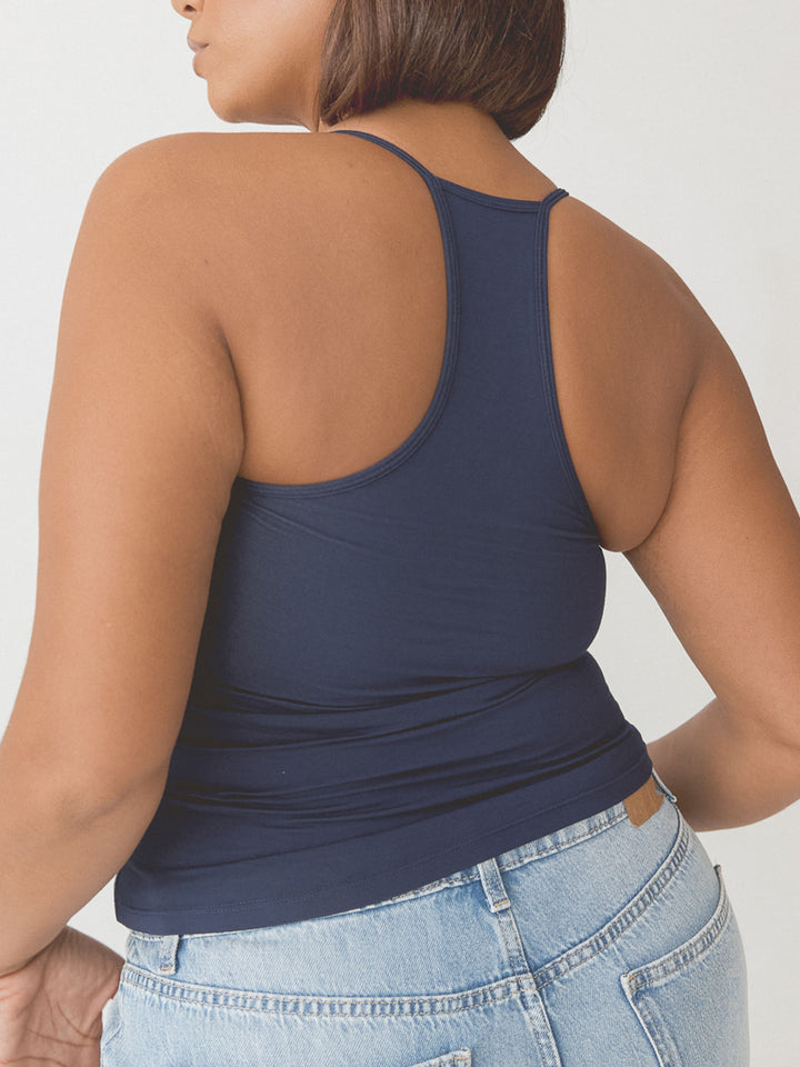 Solid Strappy Racerback Brami