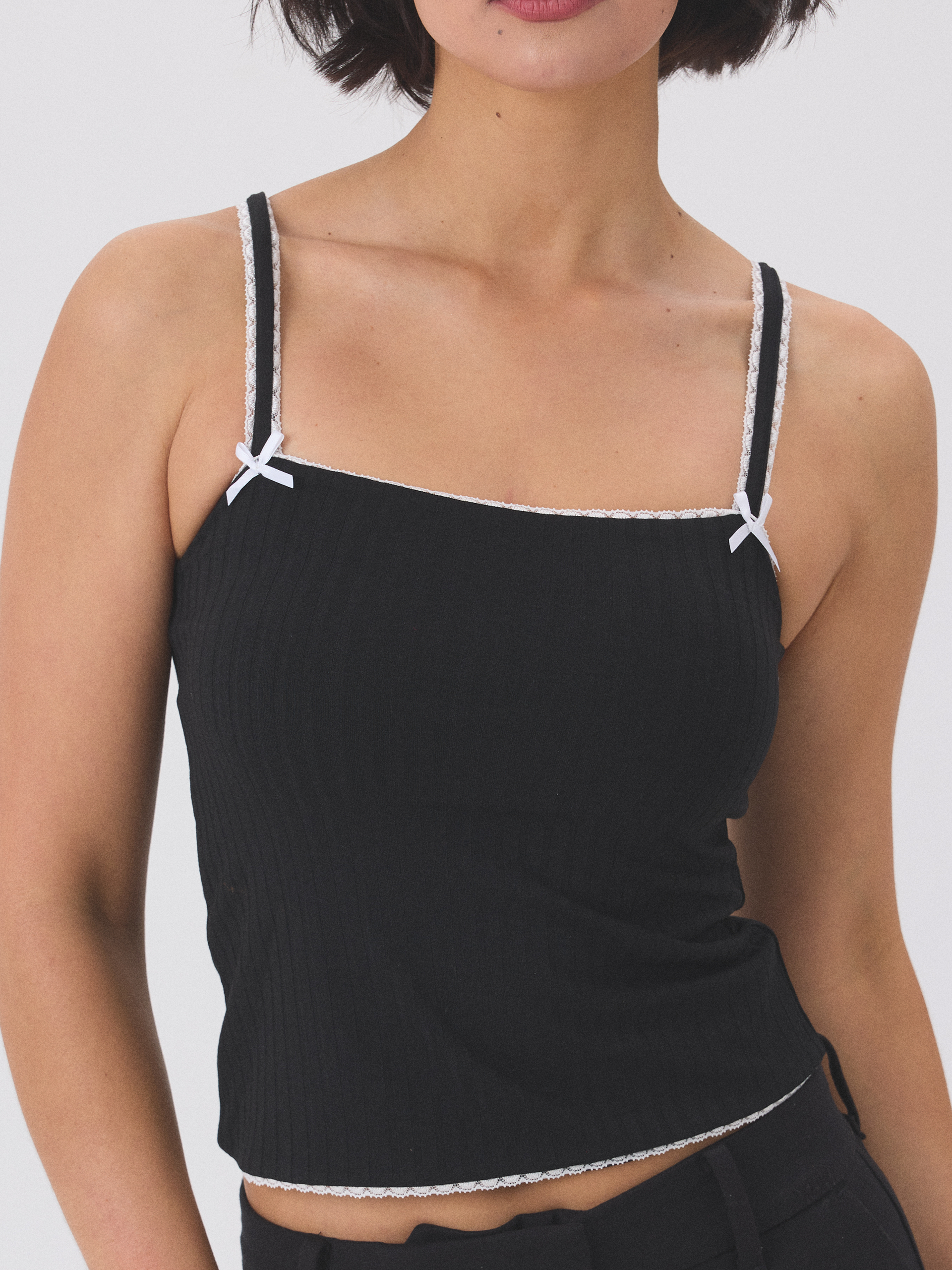 Lace Trim Tank – Klassy Network
