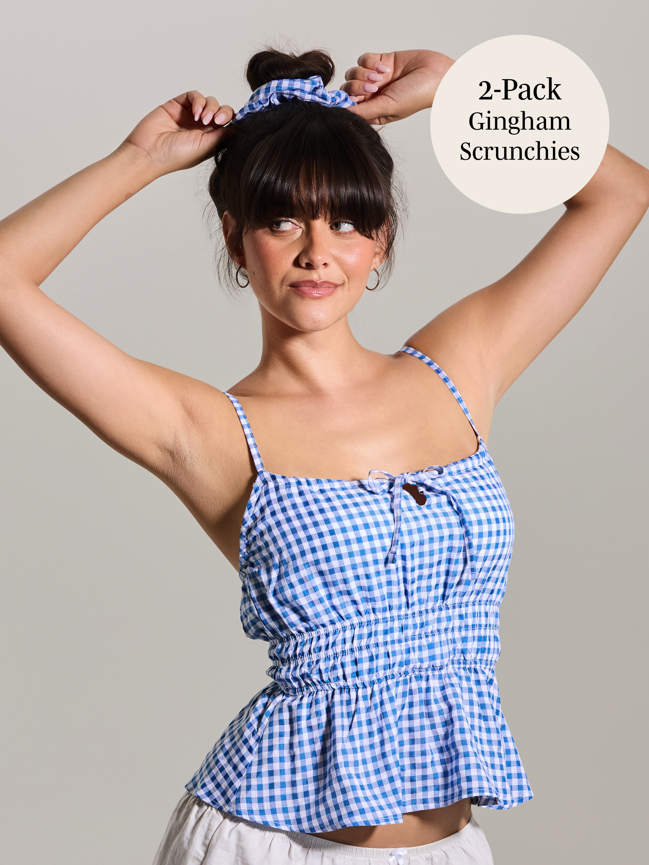 --Blue and White Gingham