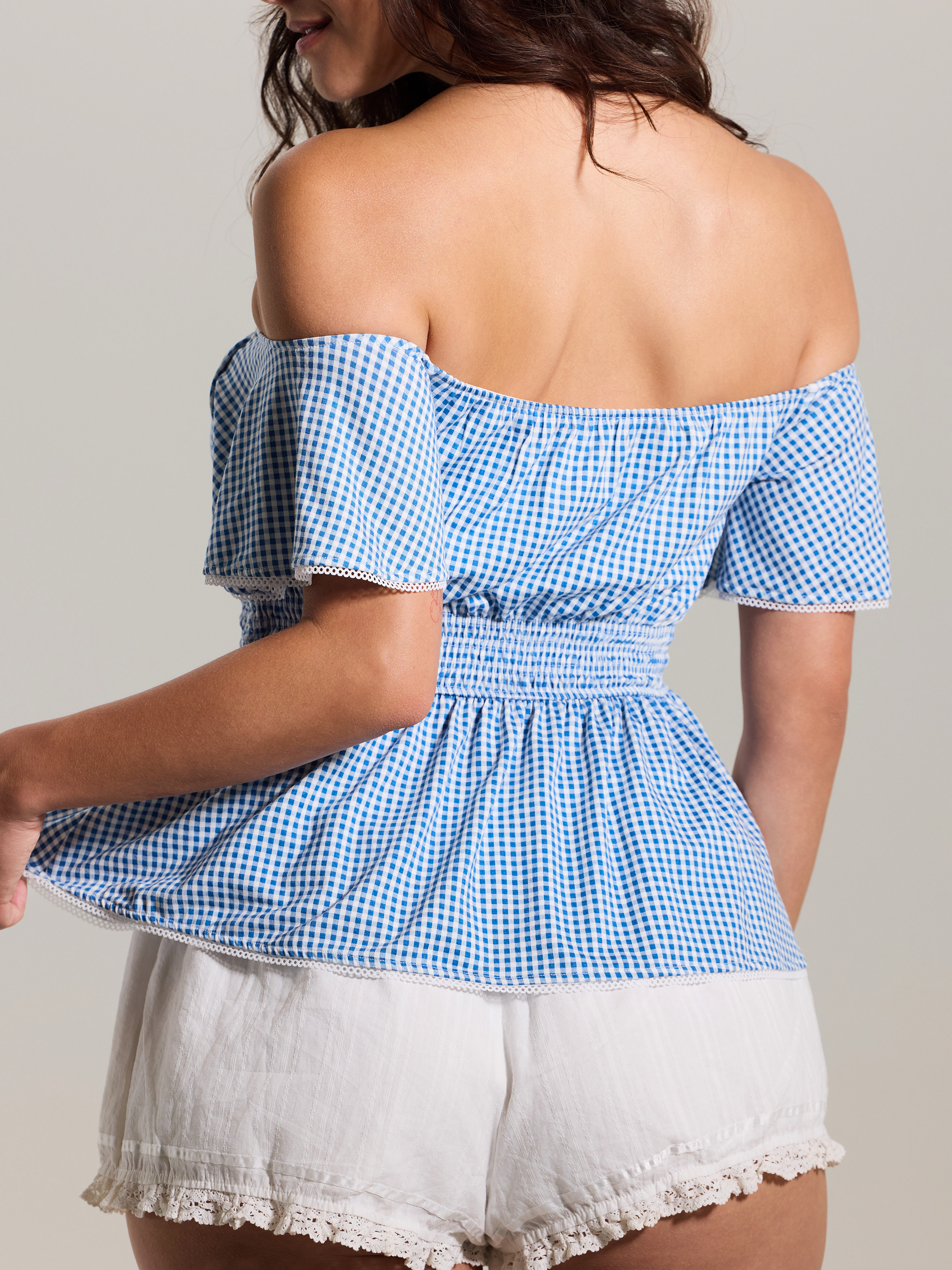 Blue and White Gingham