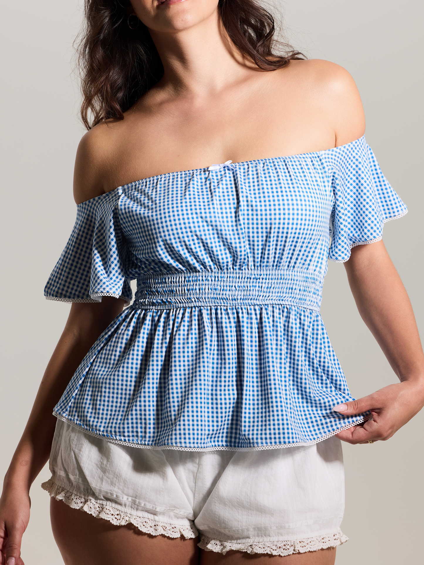 Blue and White Gingham