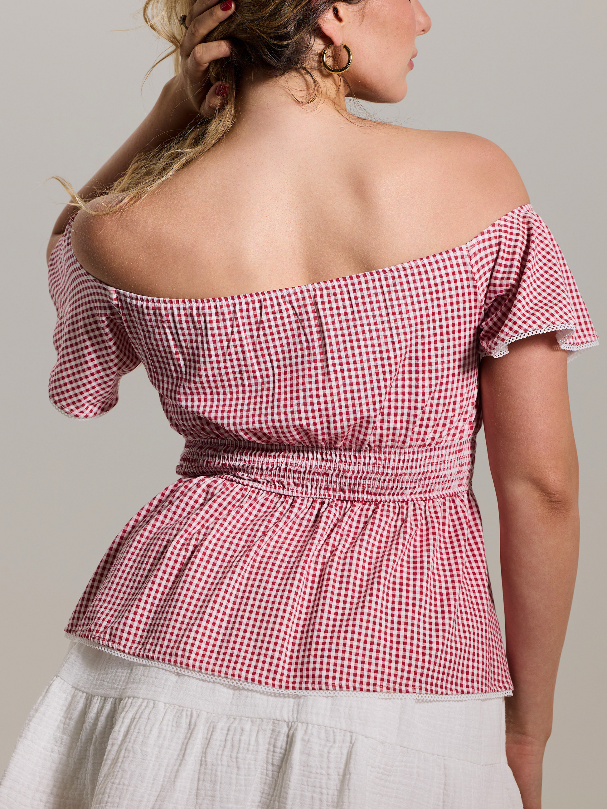Off The Shoulder Flutter Sleeve – Klassy Network