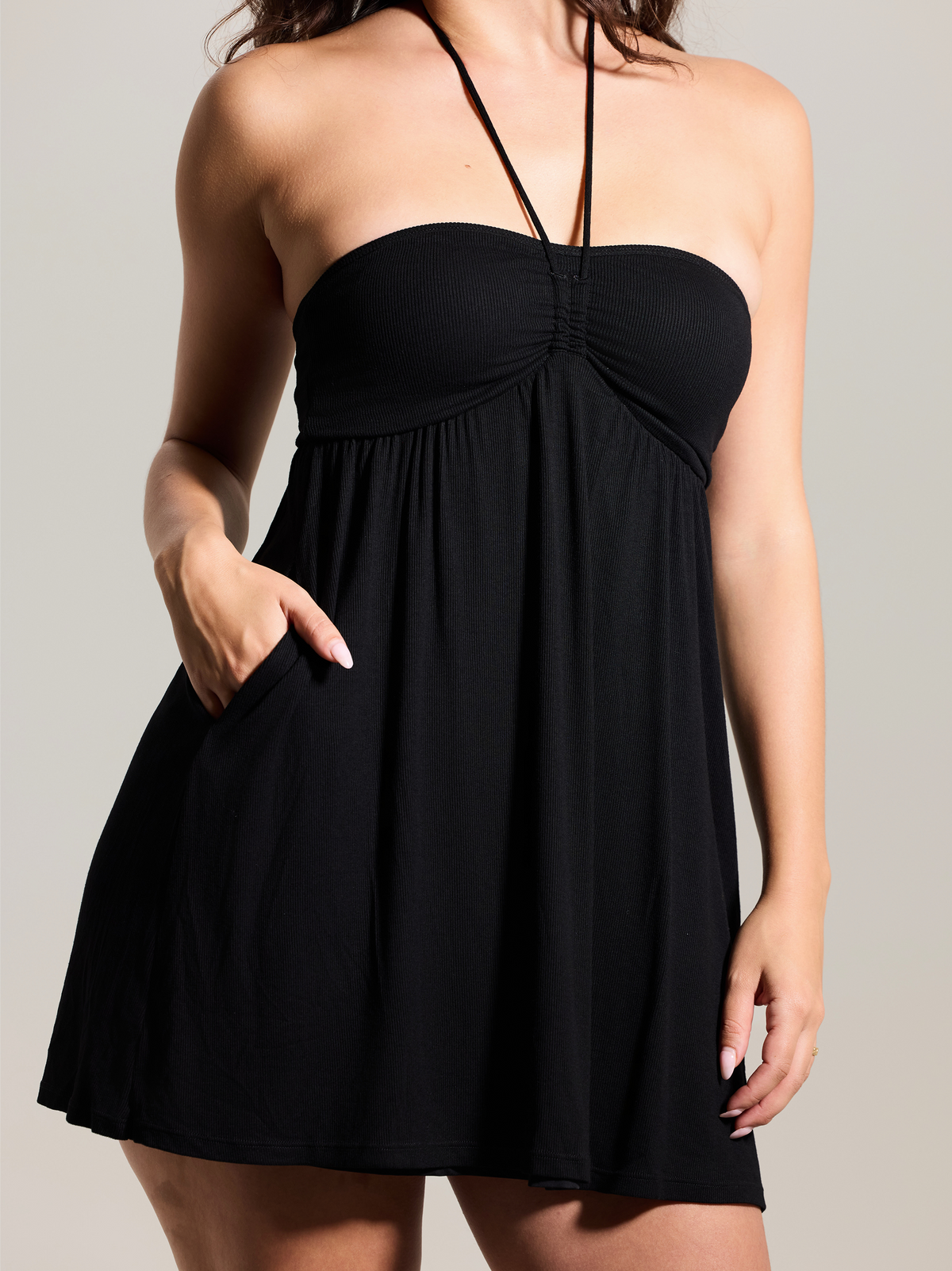 dark purple tube top dress Dark Purple Pin-Tucked Tube Strapless Dress  Costume Zoo