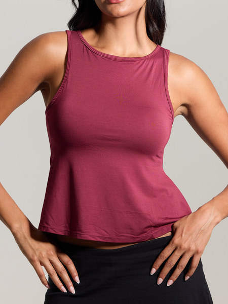 Flowy Boat Neck Tank – Klassy Network