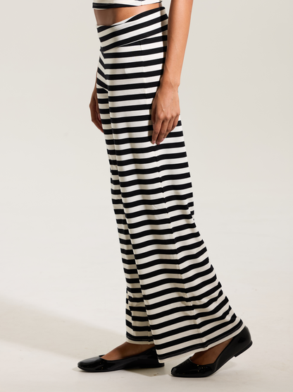 --Black and Cream Stripes