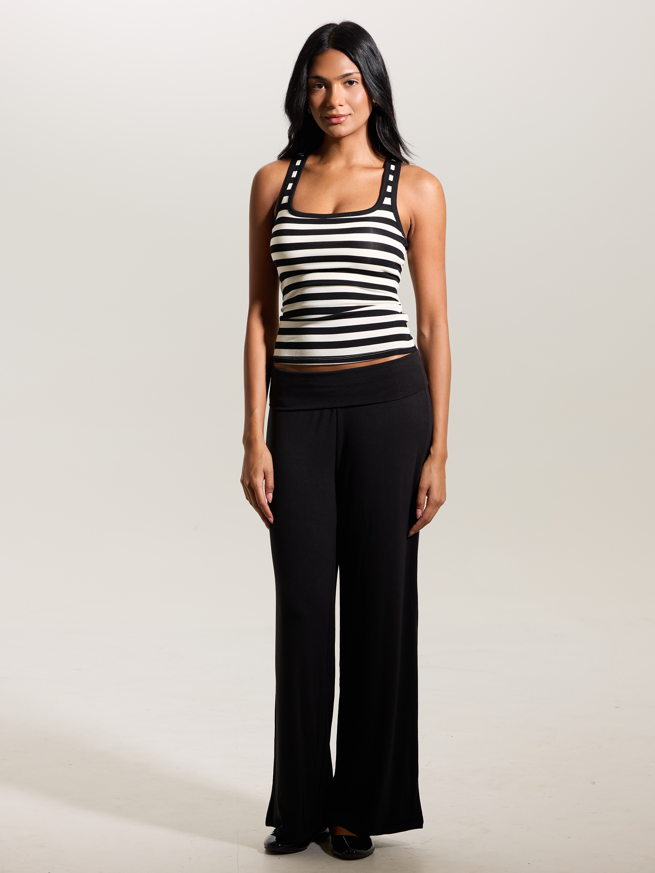 --Black and Cream Stripes