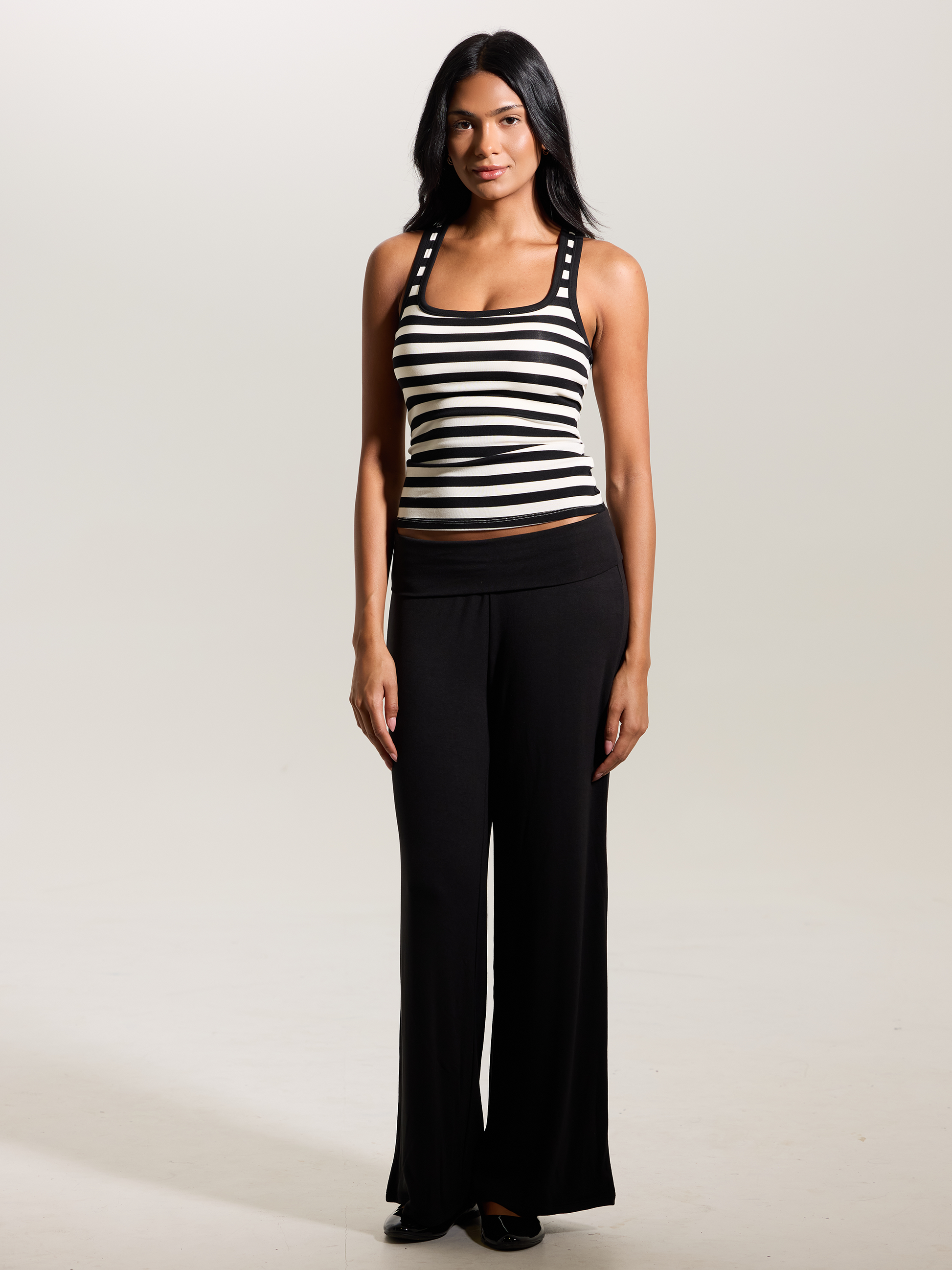 --Black and Cream Stripes