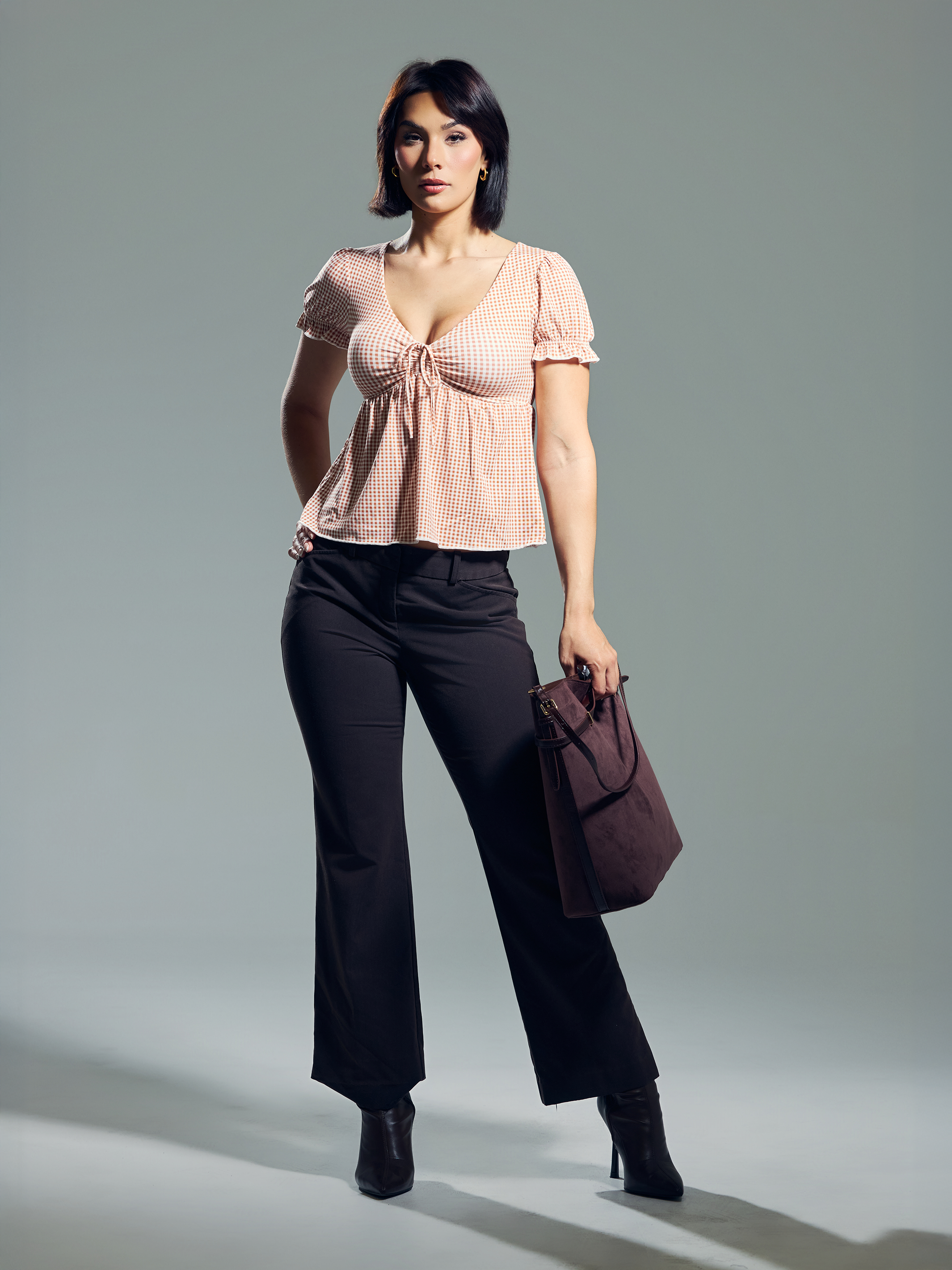 --Spice and White Gingham