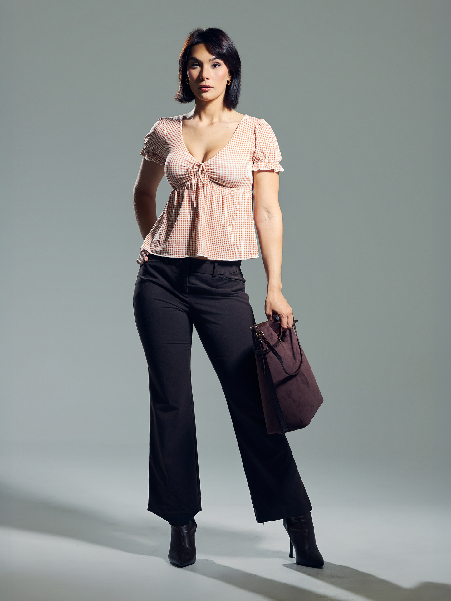 --Spice and White Gingham