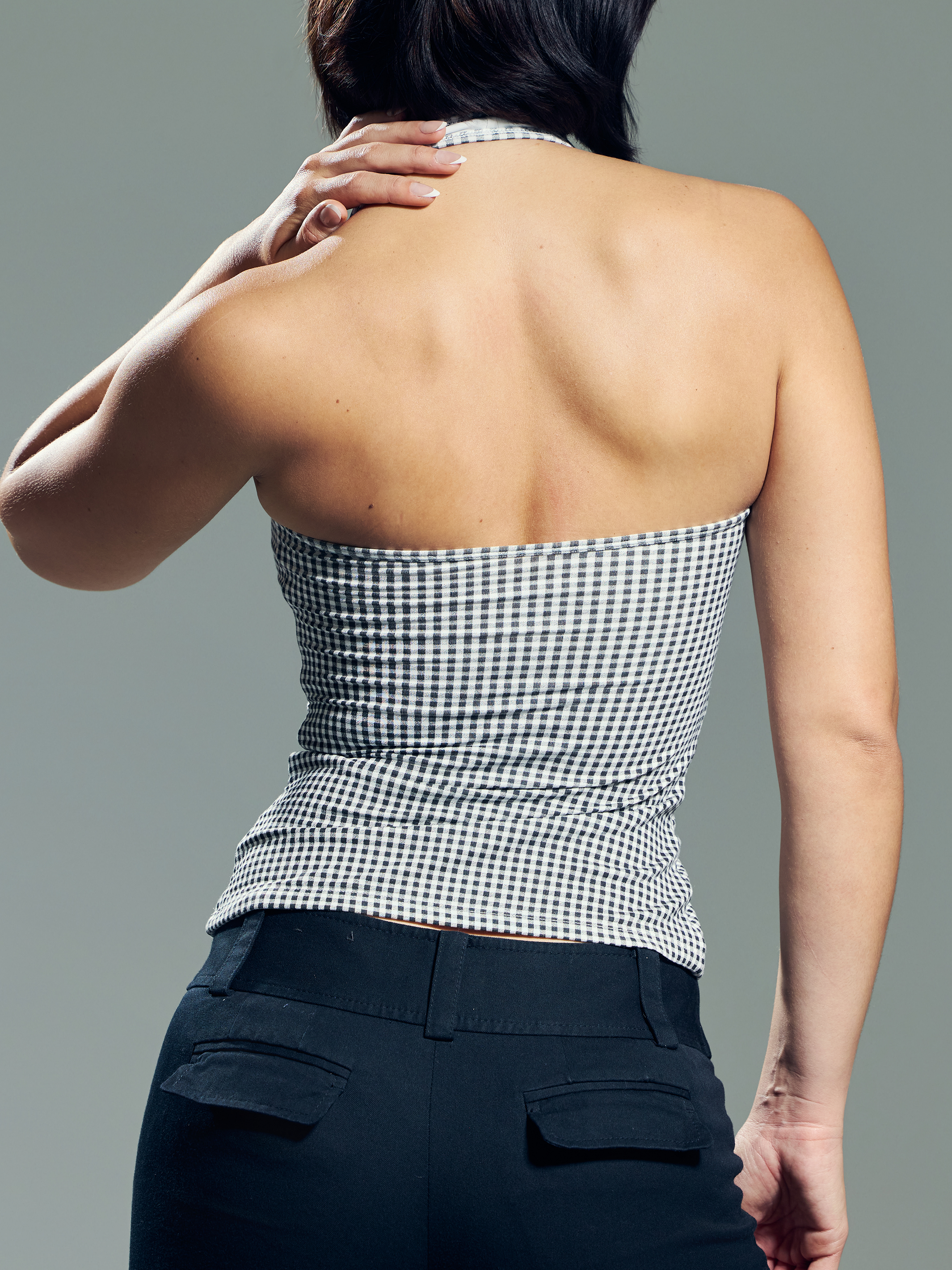 --Black and White Gingham