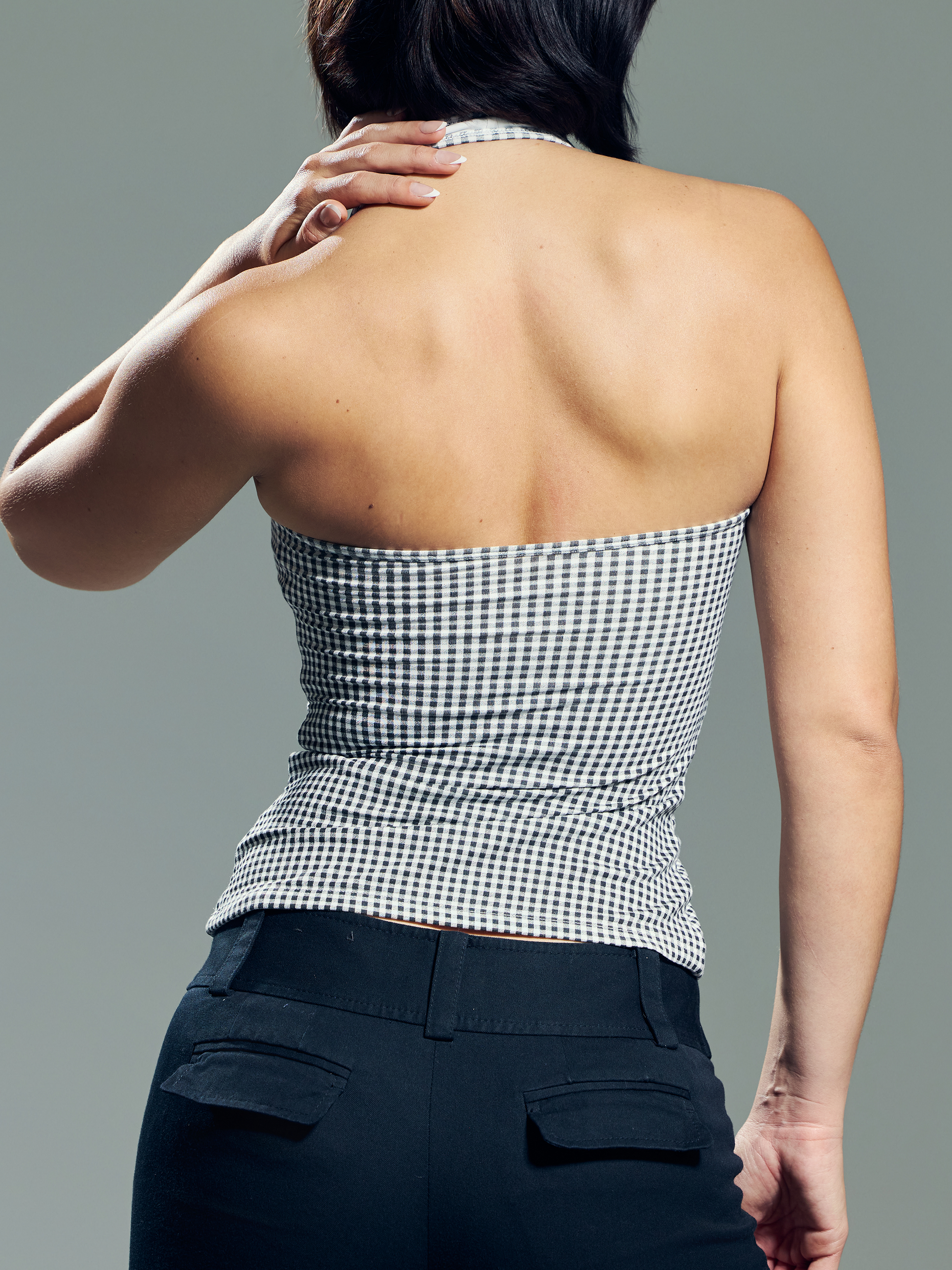 --Black and White Gingham