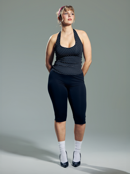 --Black and White Polka Dot