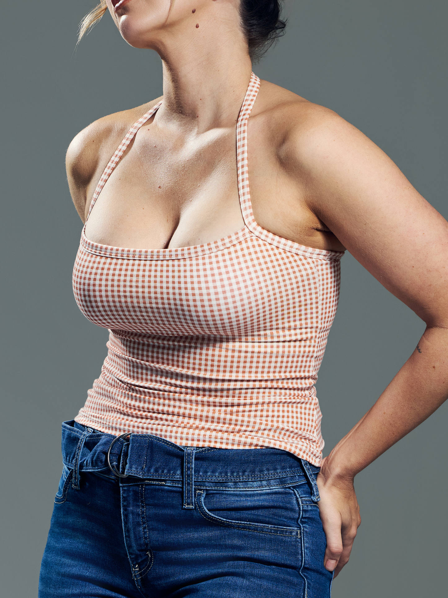 --Spice and White Gingham