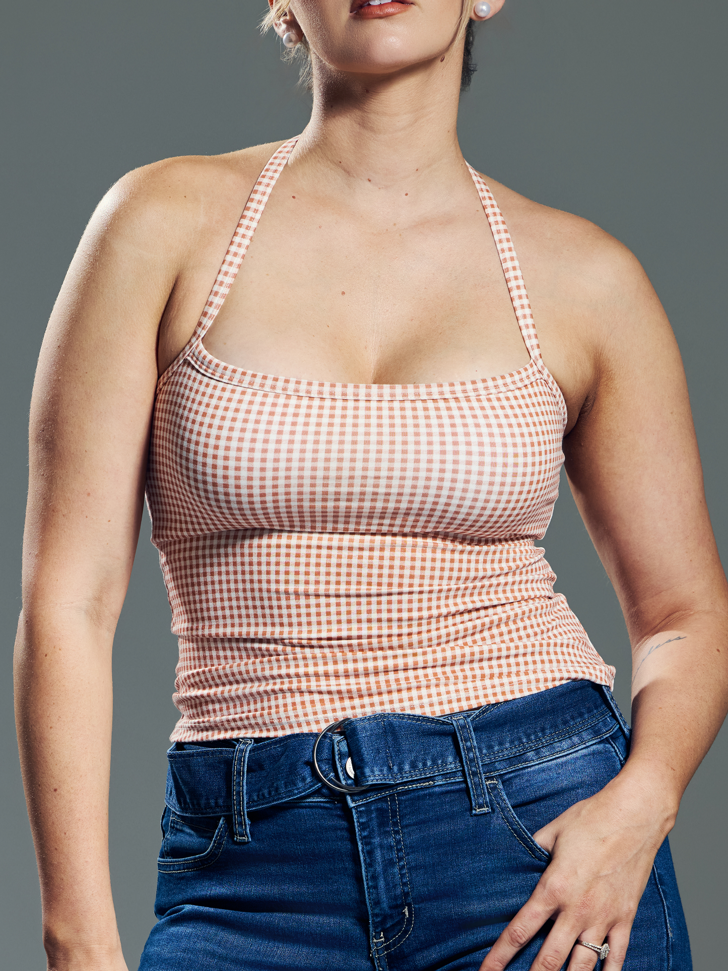 --Spice and White Gingham