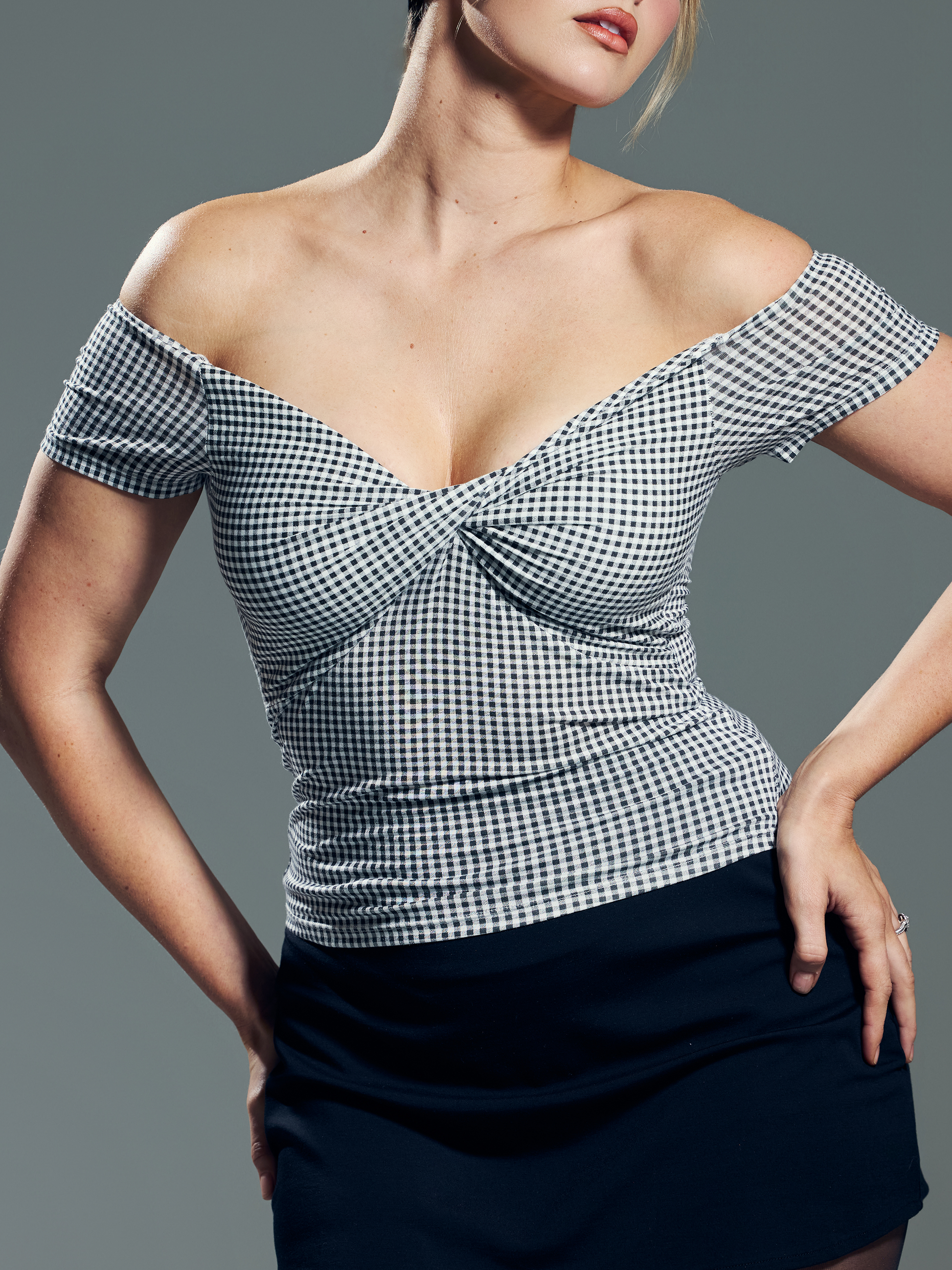 --Black and White Gingham