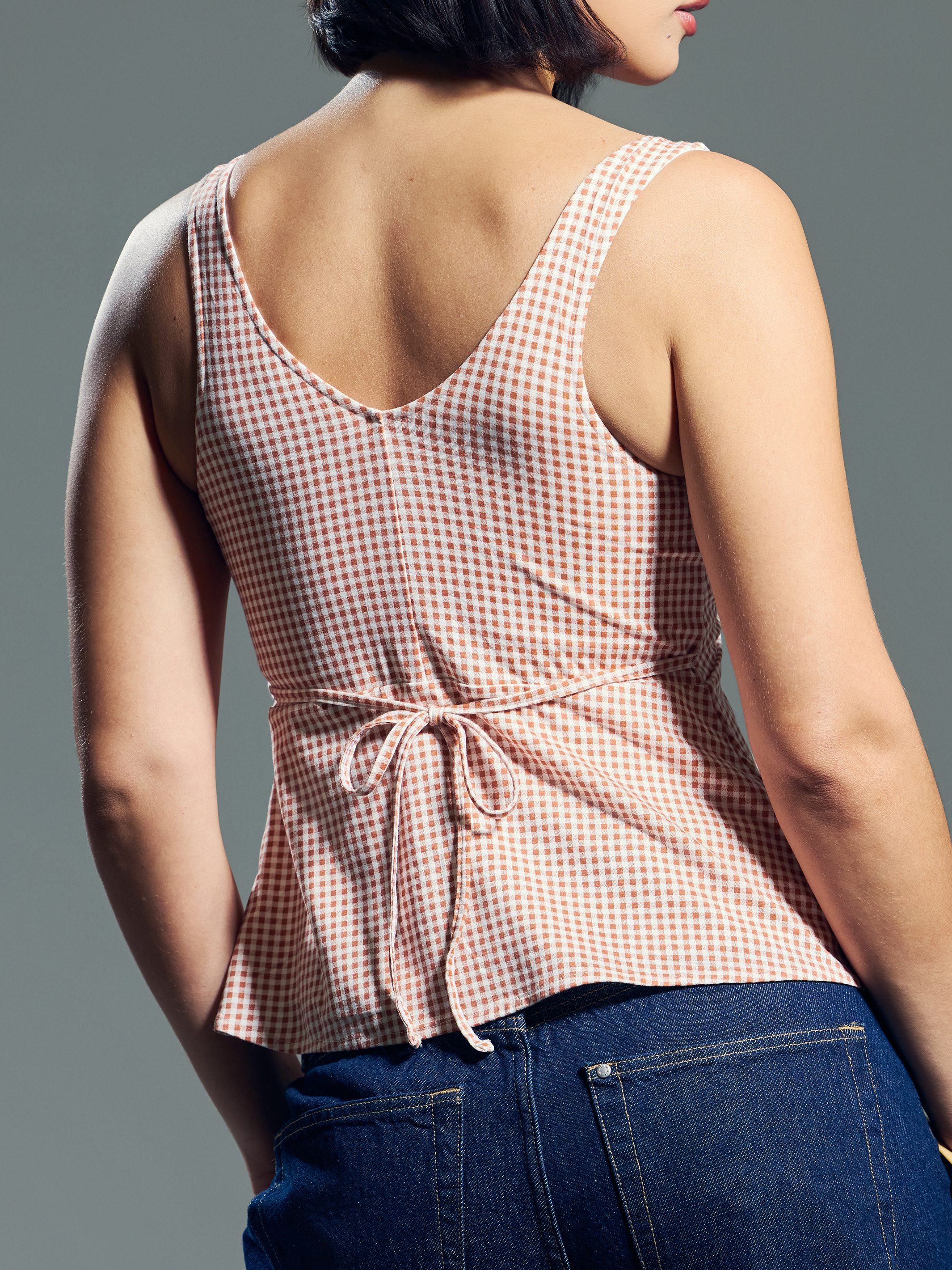 --Spice and White Gingham