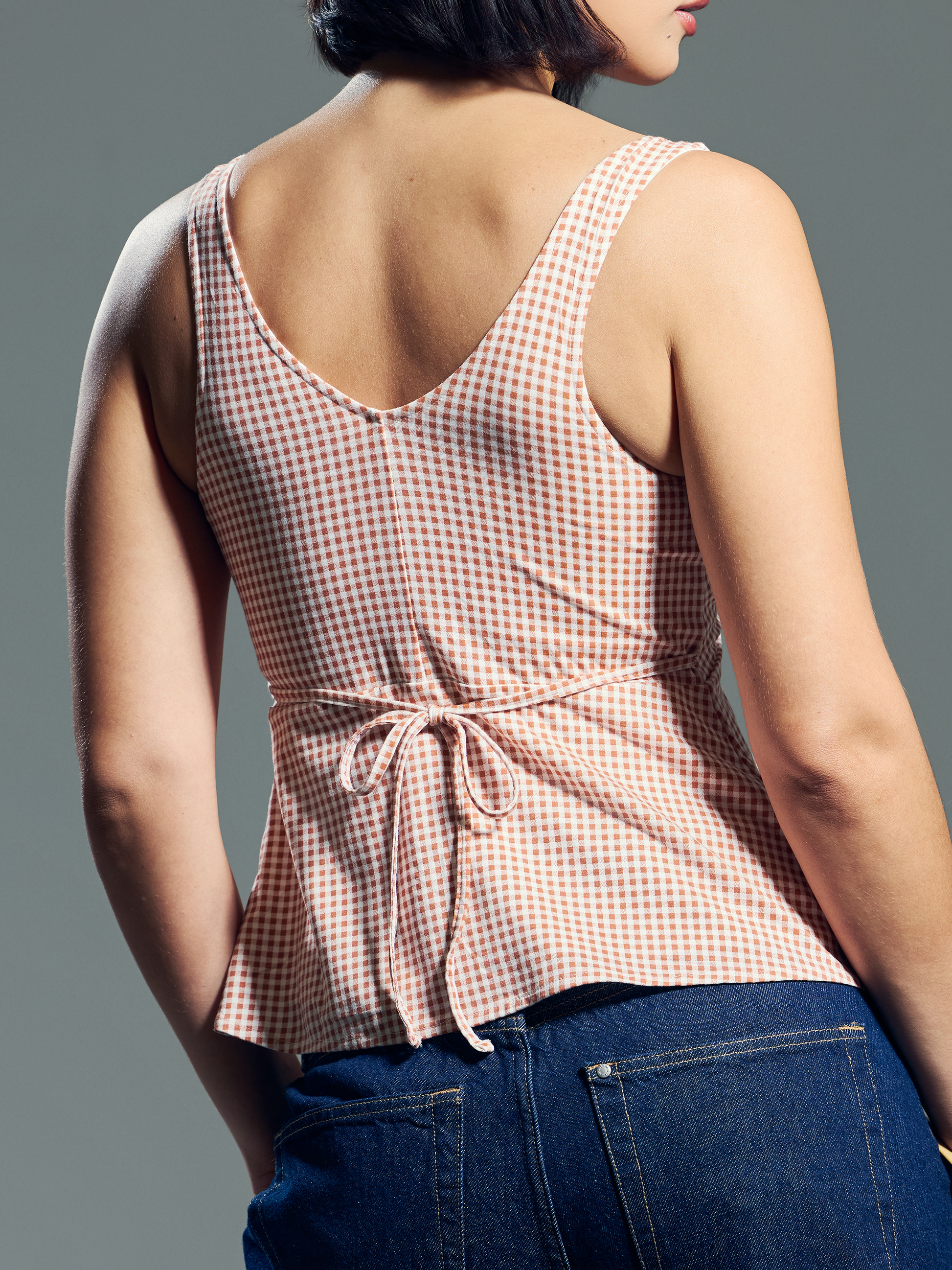 --Spice and White Gingham