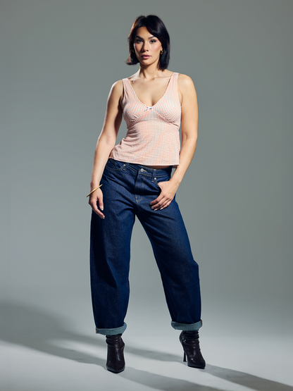 --Spice and White Gingham