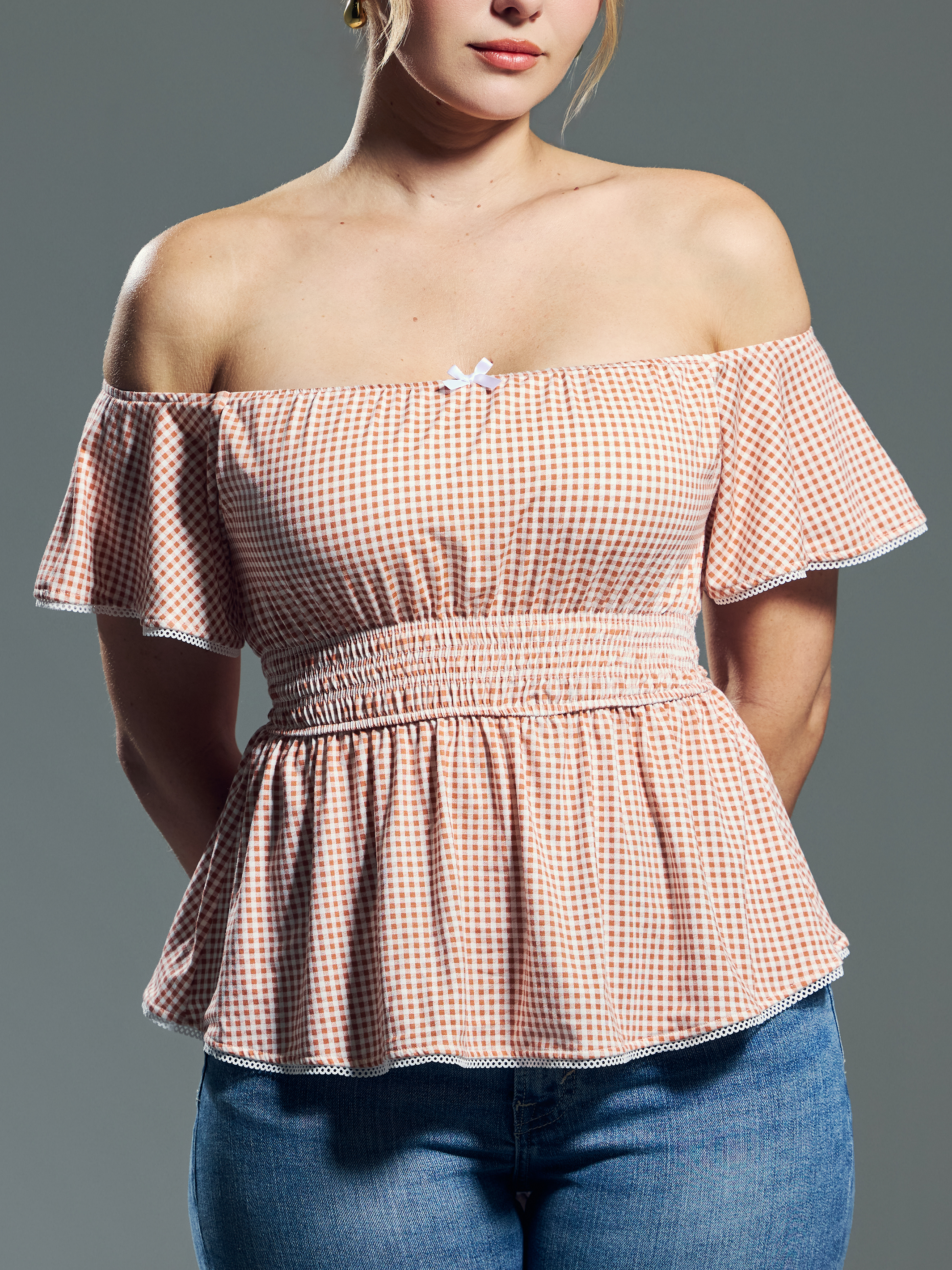 --Spice and White Gingham