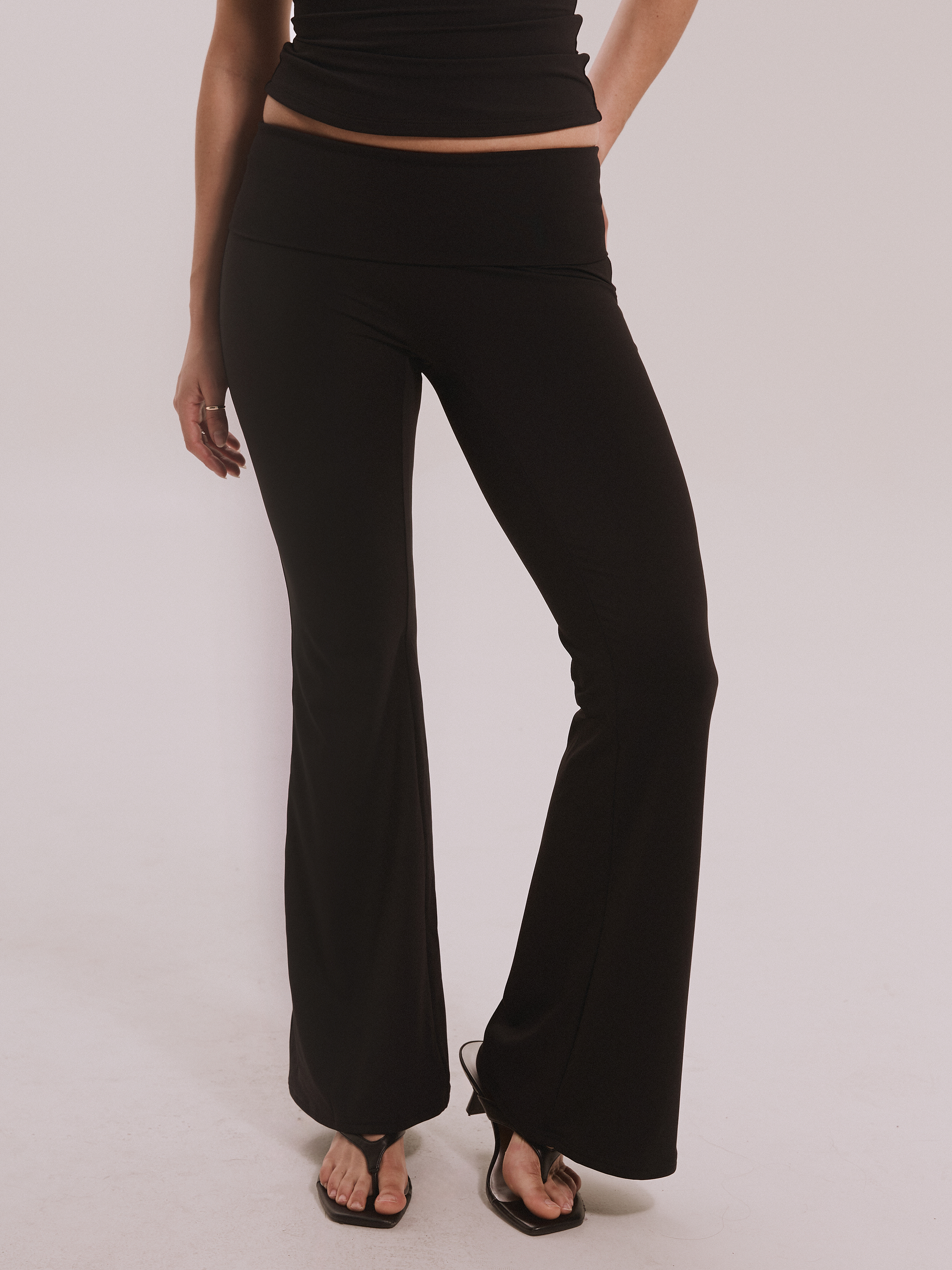 Sculpt Fold Over Flare Pants