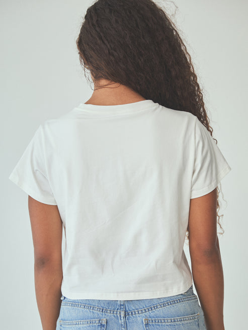 KHAMI BASIC WHITE TEE - TAKE IT EASY