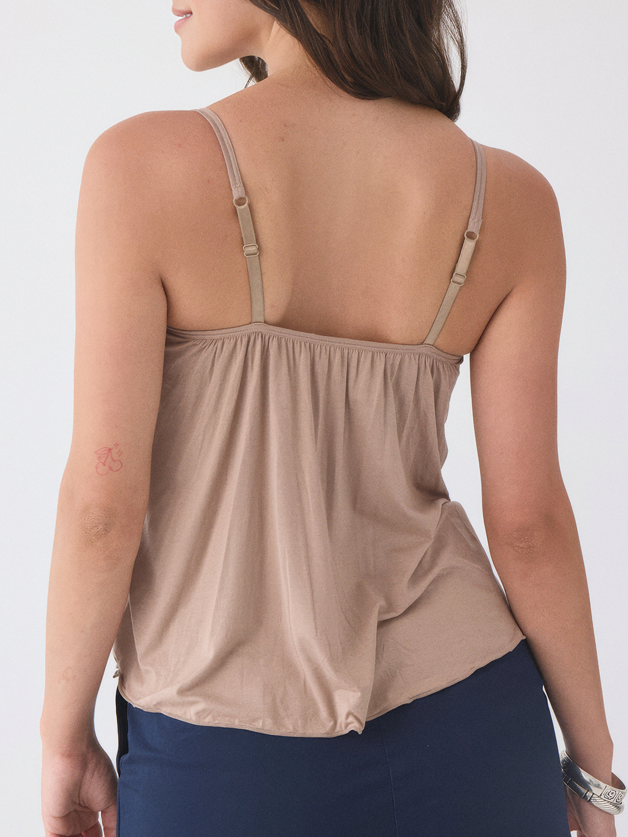 Miss Moly Women's Sleeveless Camisole With Built-In Bra – Flowy, Soft, Adjustable Straps