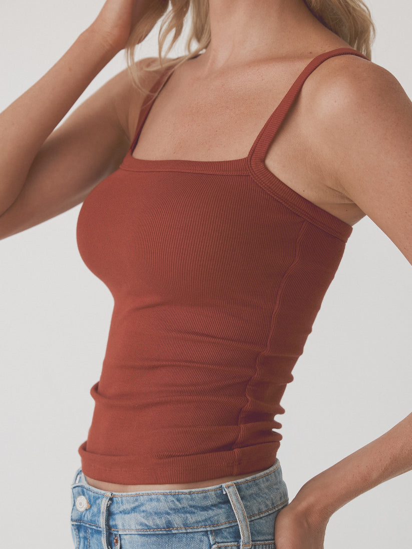 Angular Square Neck Side Ruched Brami