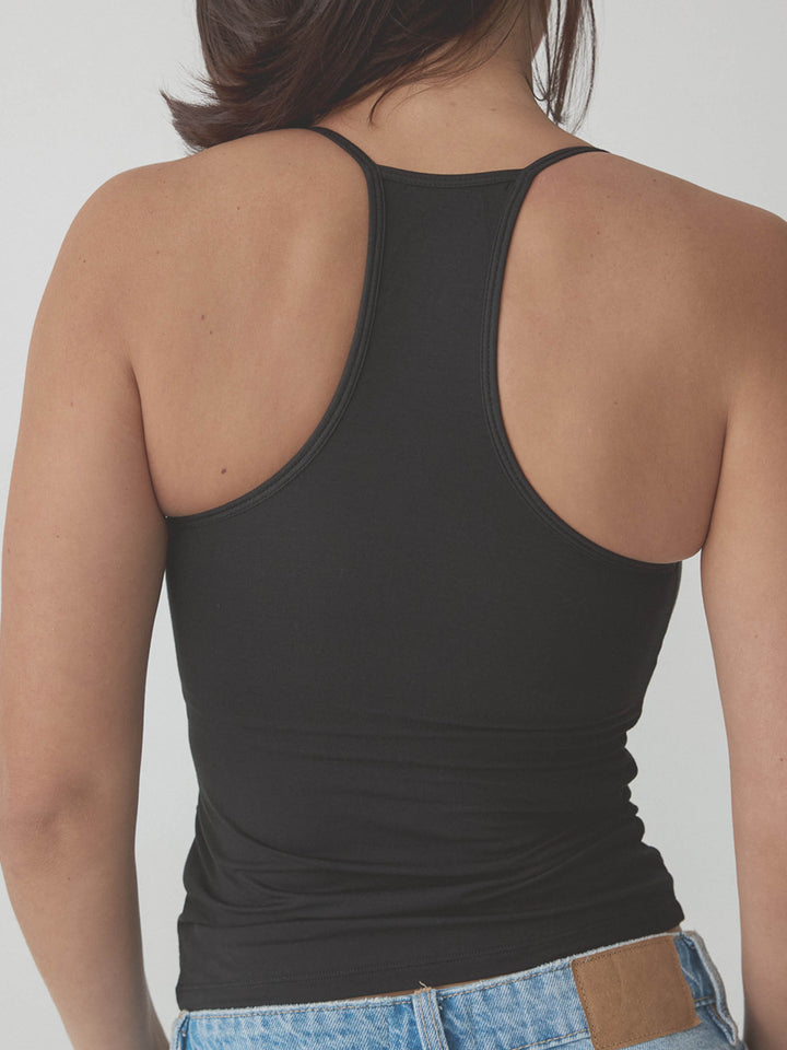 Solid Strappy Racerback Brami