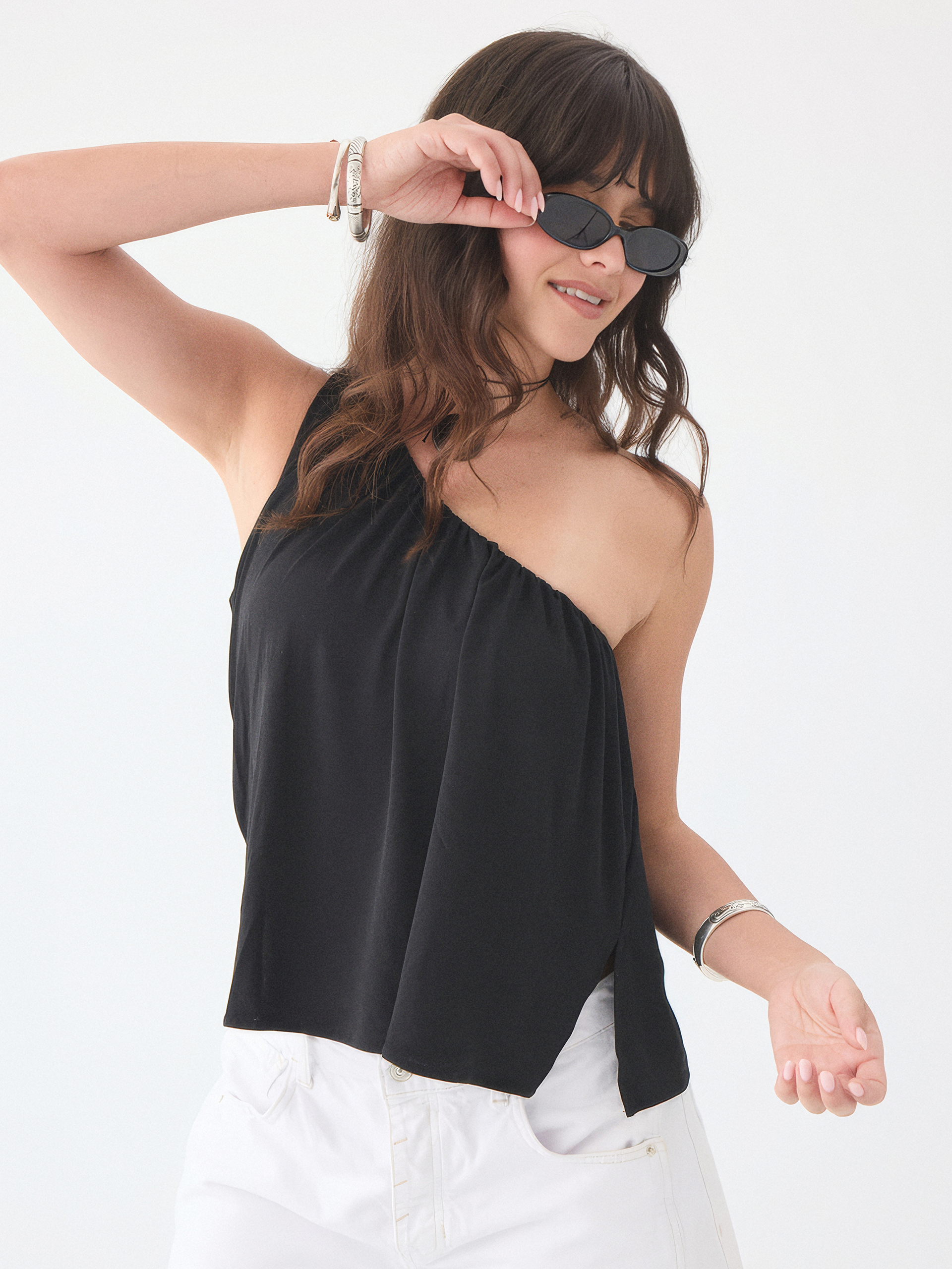 【andequal】ribbon shoulder combinaison andequal ribbon shoulder combinaison