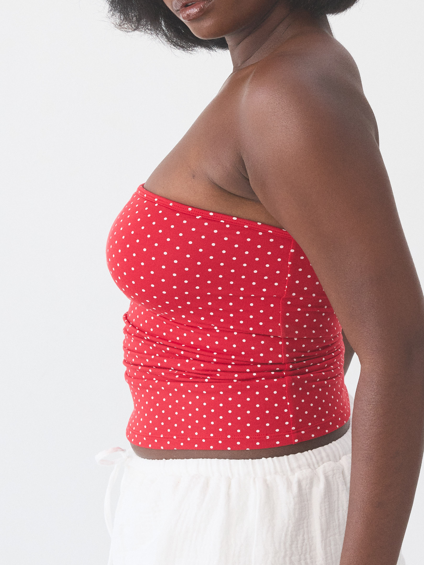 --Red and White Polka Dot