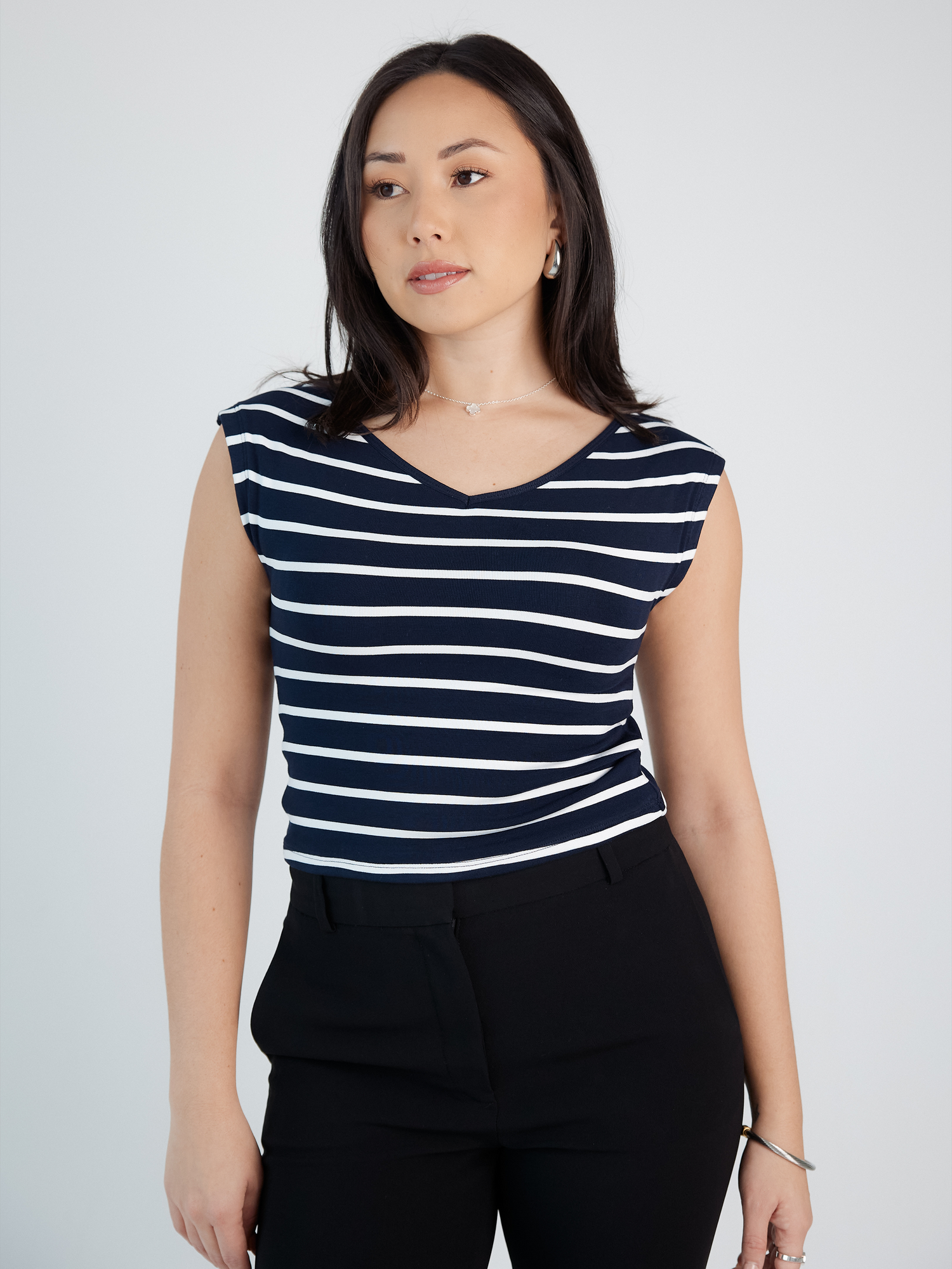--Navy Stripes