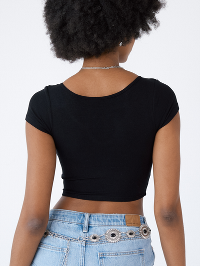 Short Sleeve U-Shaped Brami (Crop)