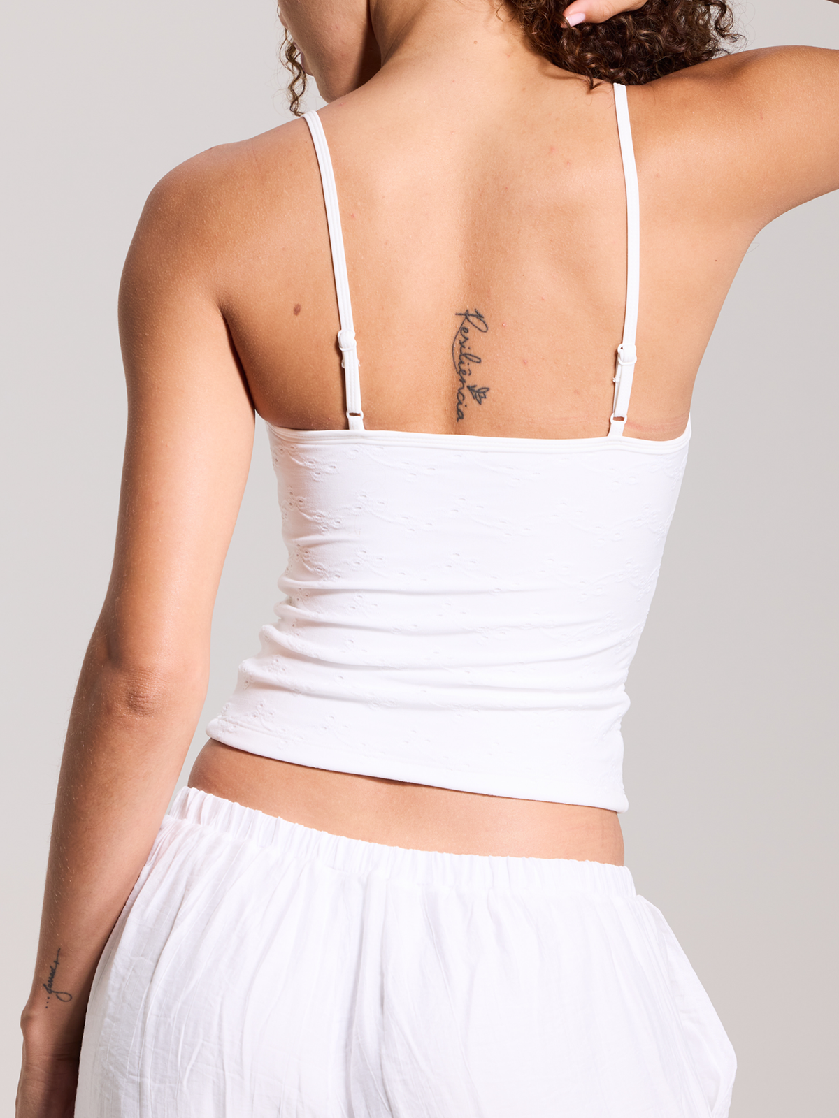 Eyelet Corset Tank – Klassy Network