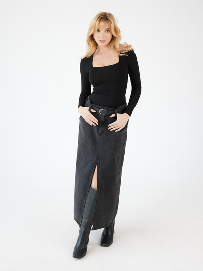 Long Sleeve Square Neck Brami (Full Length)