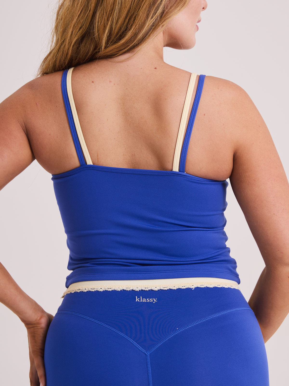 --Cobalt Blue with Butter Yellow Trim